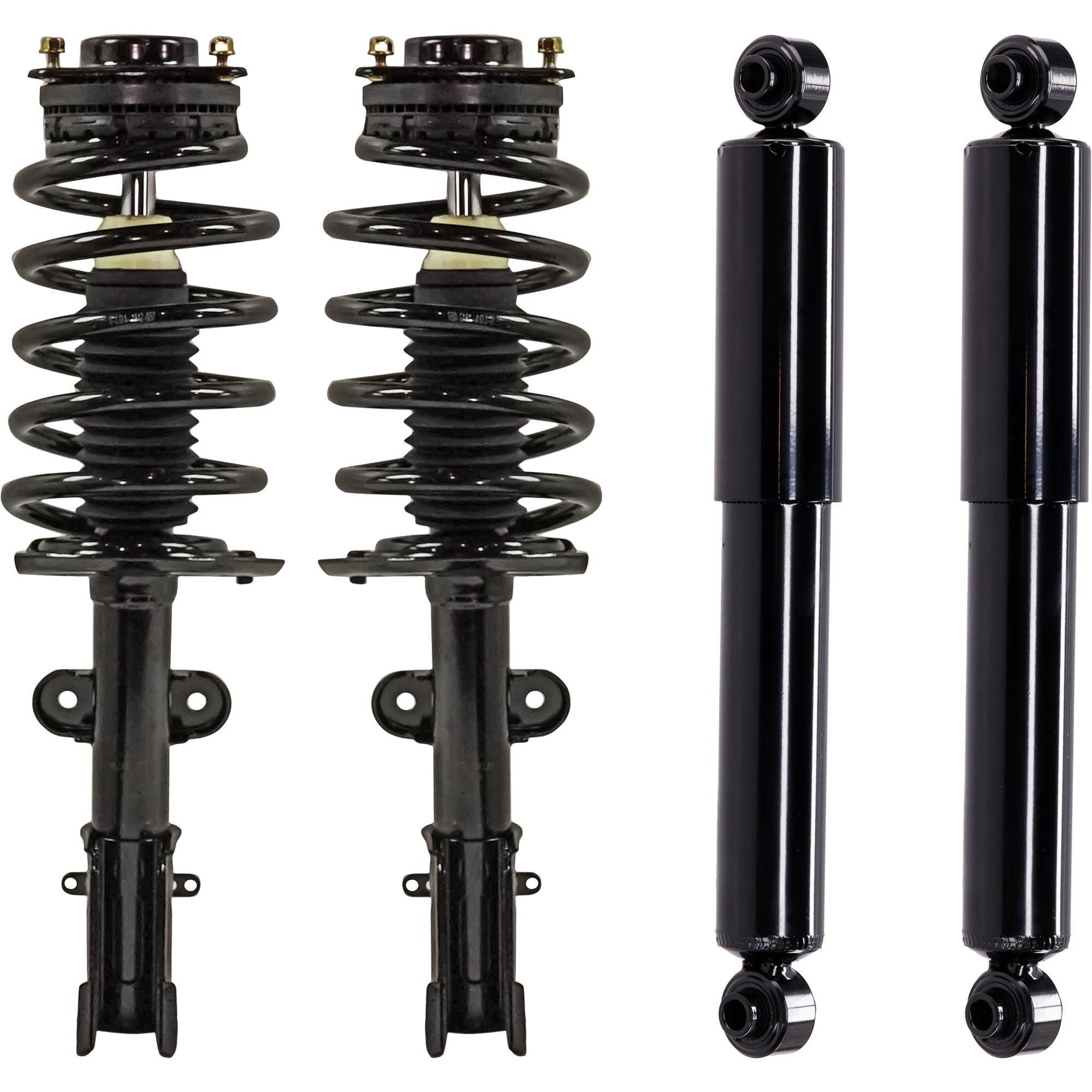AM GRAND CARAVAN 13-18 TOWN COUNTRY 13-16 FRONT AND REAR SHOCK AND BARE STRUT RH AND LH Set of 4 SKU SET JD28050021-4 OEM 68144549AC 68158083AA 1333703R