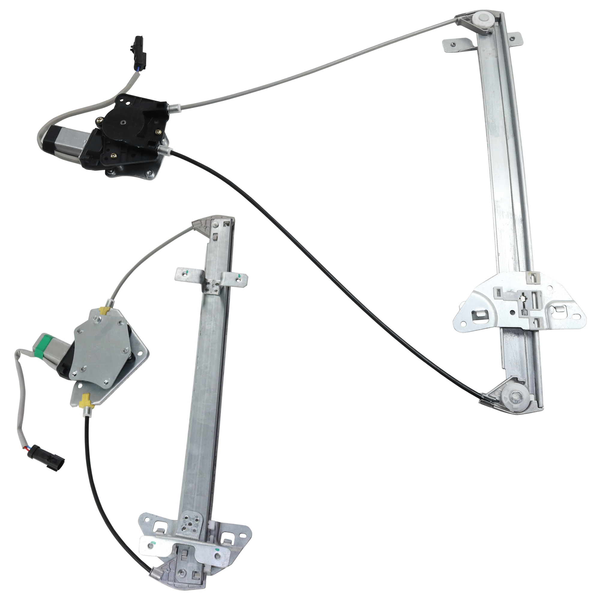 AM DAKOTA 00-04 DURANGO 01-03 FRONT AND REAR WINDOW REGULATOR LH Power w Motor Dakota Model Quad Cab SKU SET JD462904-2L Partslink CH1350131 CH1550104 OEM 55256419AN 55362921AB 55256495