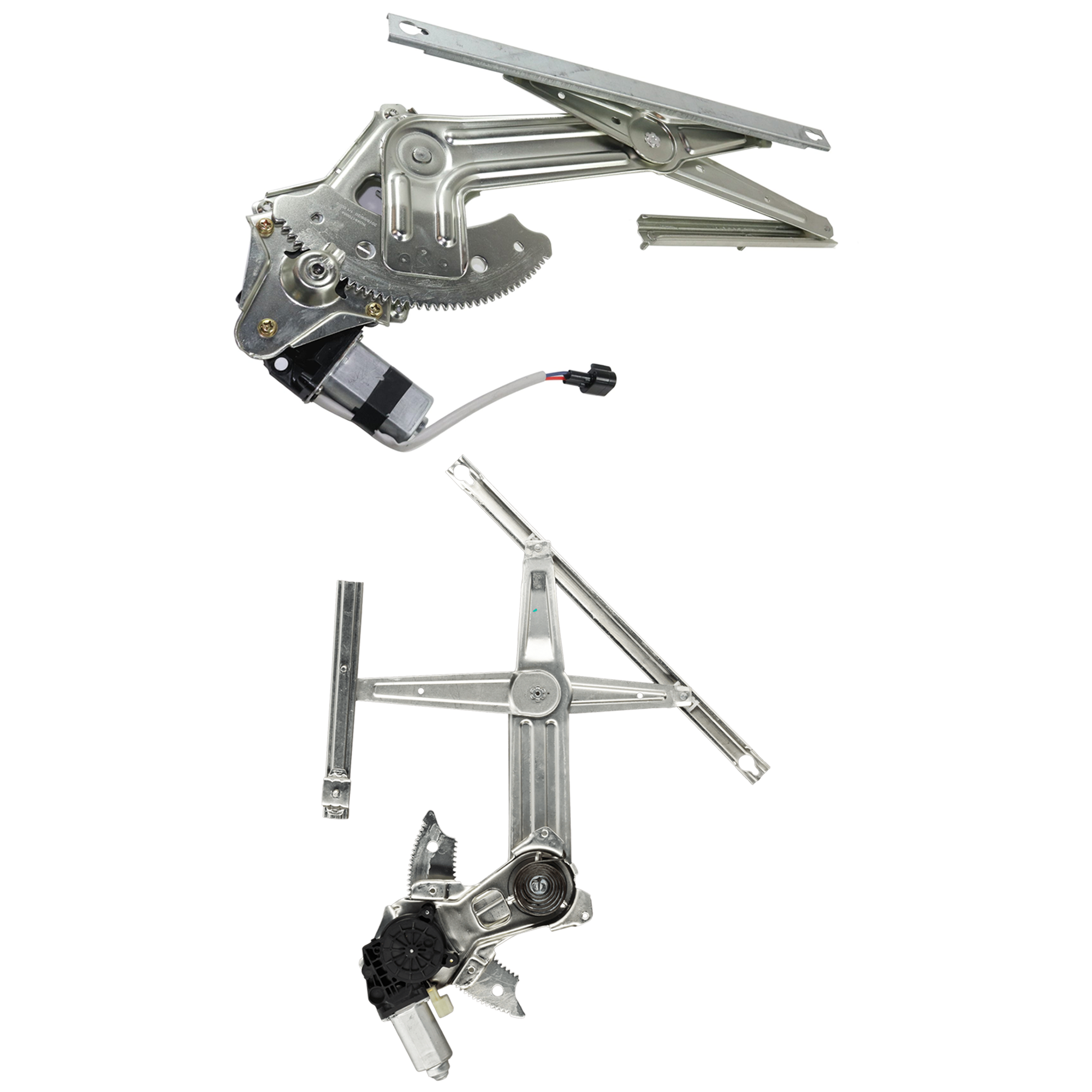AM RAM 3500-03-10 FRONT AND REAR WINDOW REGULATOR LH Power w Motor Crew Cab SKU SET JD462918 A Partslink CH1350134 OEM 55275599AC 55276103AD PFM