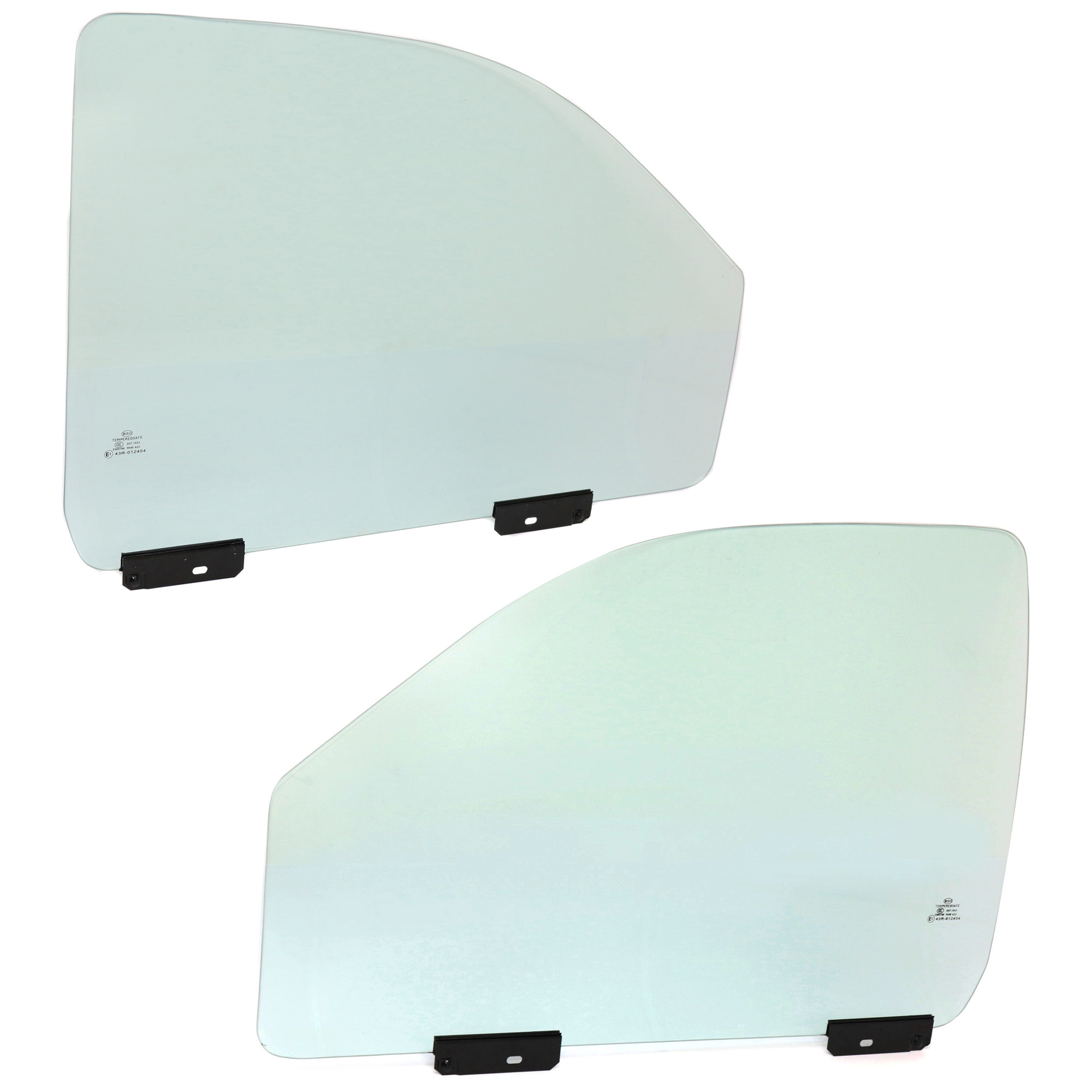 AM DAKOTA 97-04 FRONT DOOR GLASS RH and LH Green Tint w Clips 2 Door SKU SET JD480105 OEM 55112130AA DD09196GTYN DD10429