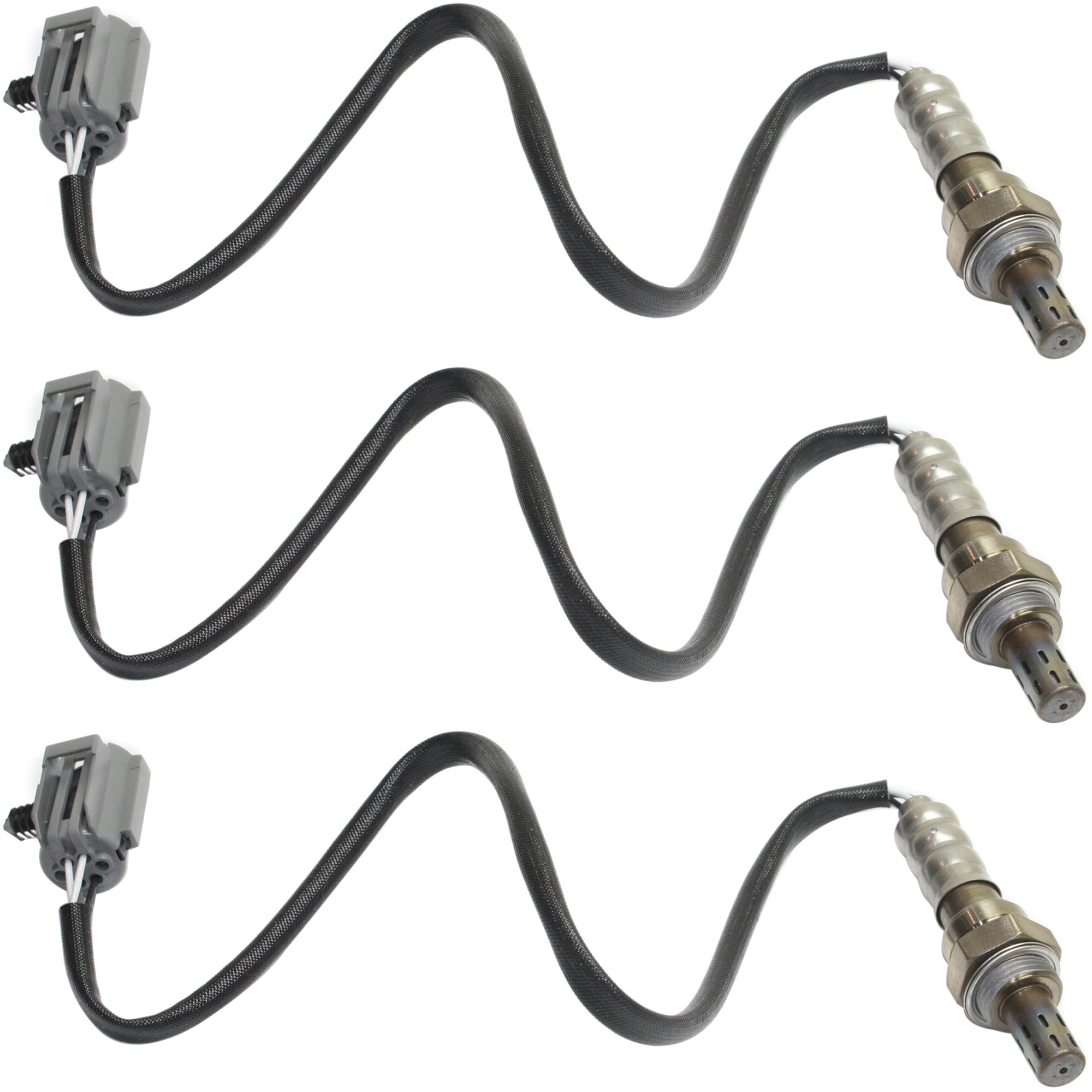 AM DODGE FULL SIZE P U 96-01 OXYGEN SENSOR Before or After Catalytic Converter Set of 3 Heated 4 Wire 18.9 in. Length SKU SET JD960910-3