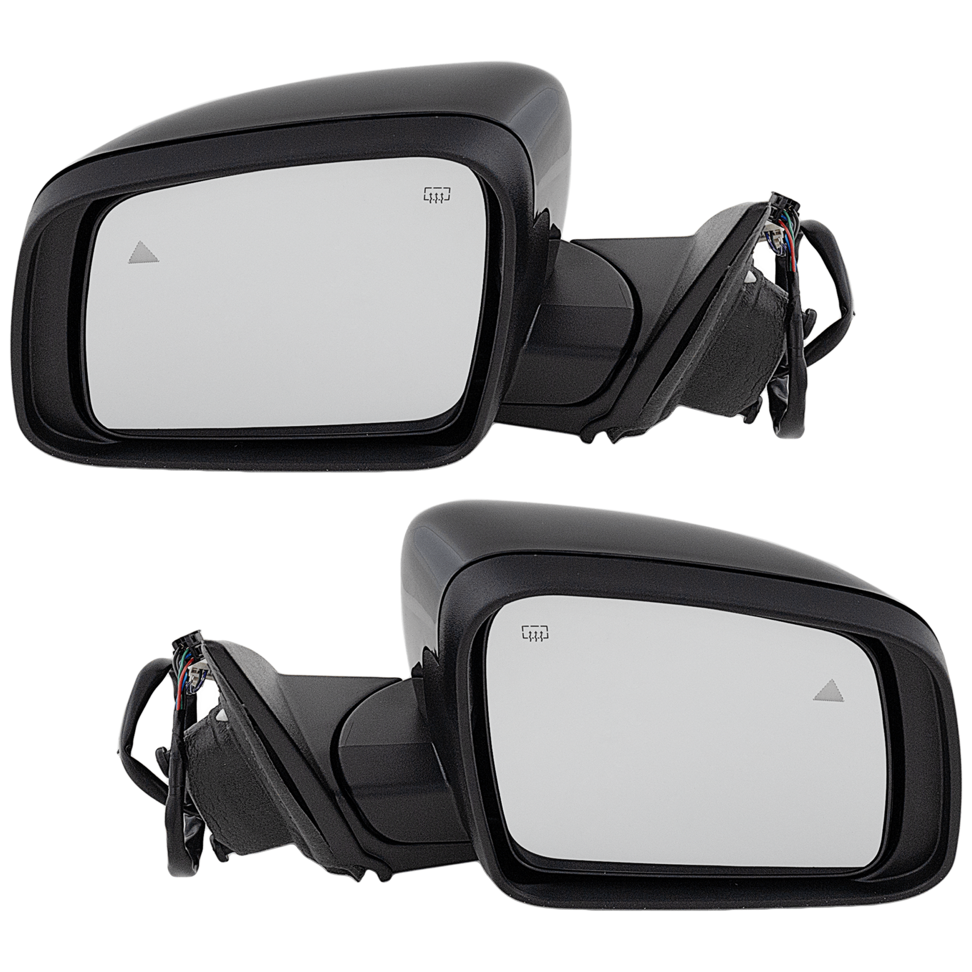 AM DURANGO 19-22 MIRROR RH AND LH Power Manual Folding Heated Paintable w BSD SKU SET JDG1002ER Partslink CH1320524 CH1321524 OEM 6RD26KXJAB 6RD27KXJAB