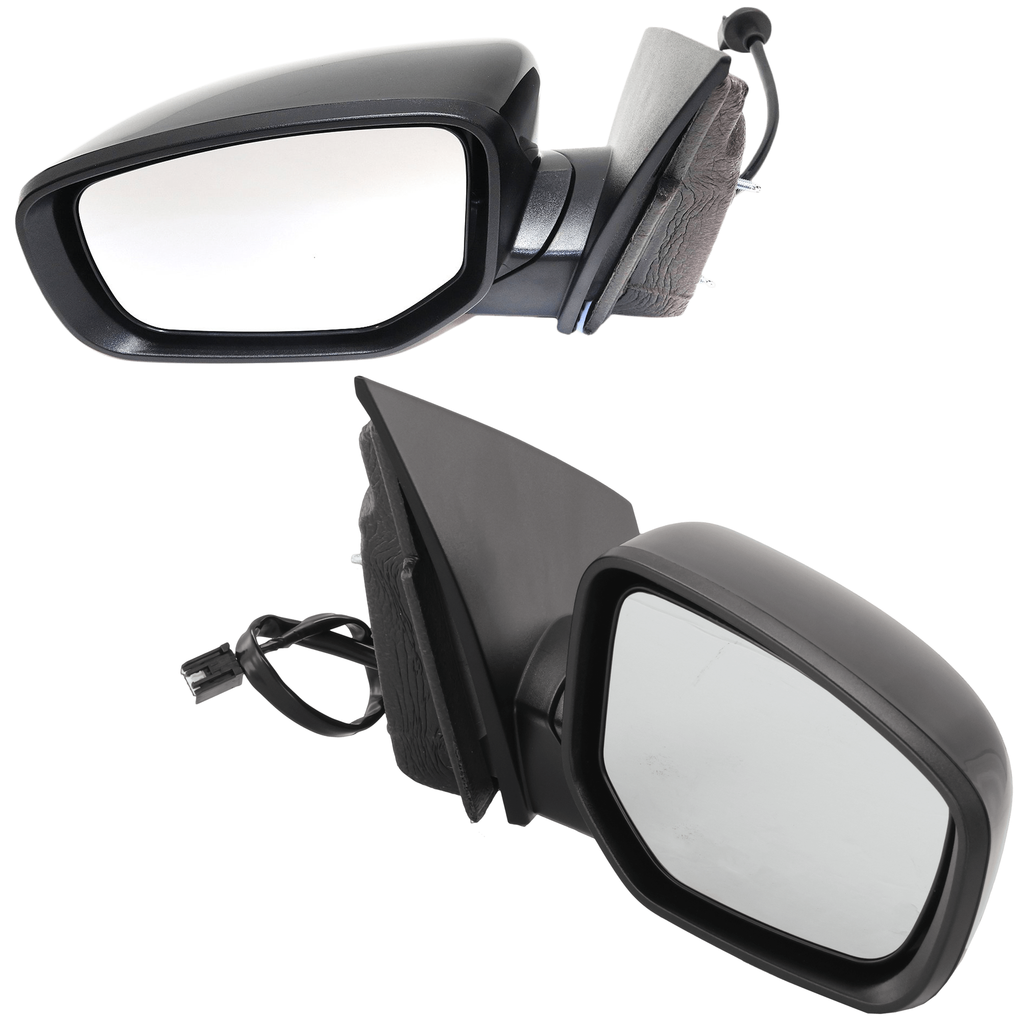 AM DART 16-16 MIRROR RH AND LH Power Manual Folding Non Heated Paintable No Signal Light SKU SET JDG111ER Partslink CH1320406 CH1321406 OEM 6AC721X8AA 6AC731X8AA