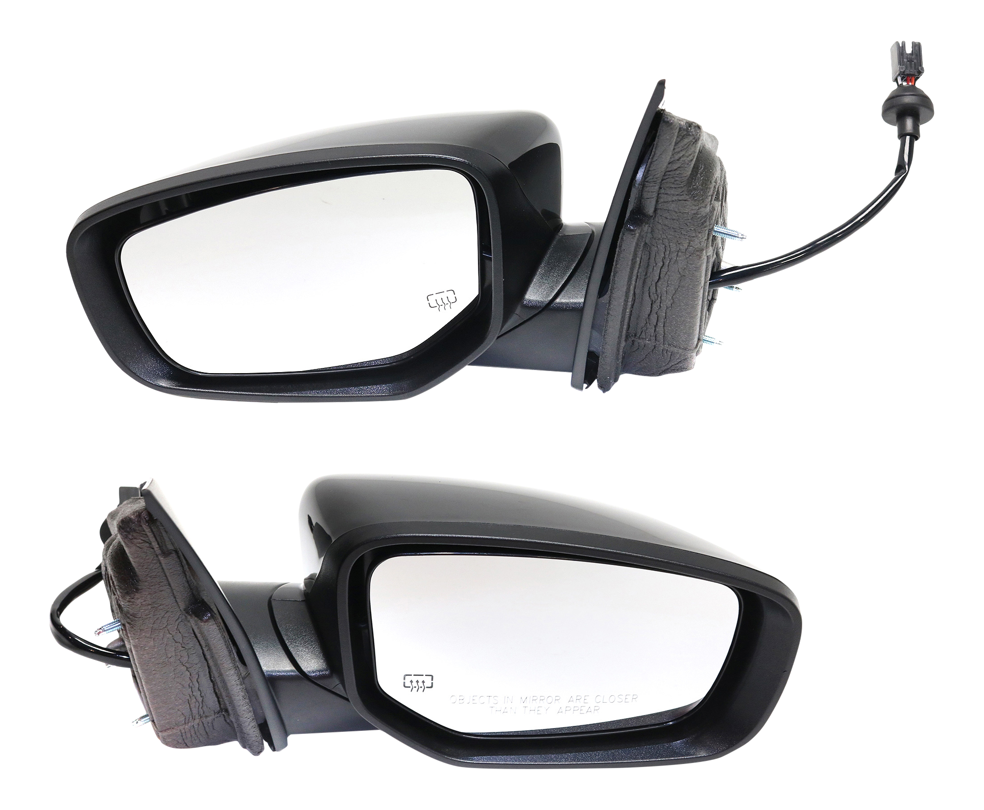 AM DART 16-16 MIRROR RH AND LH Power Manual Folding Heated Paintable No Signal Light SKU SET JDG112ER Partslink CH1320407 CH1321407 OEM 6AC781X8AA 6AC791X8AA