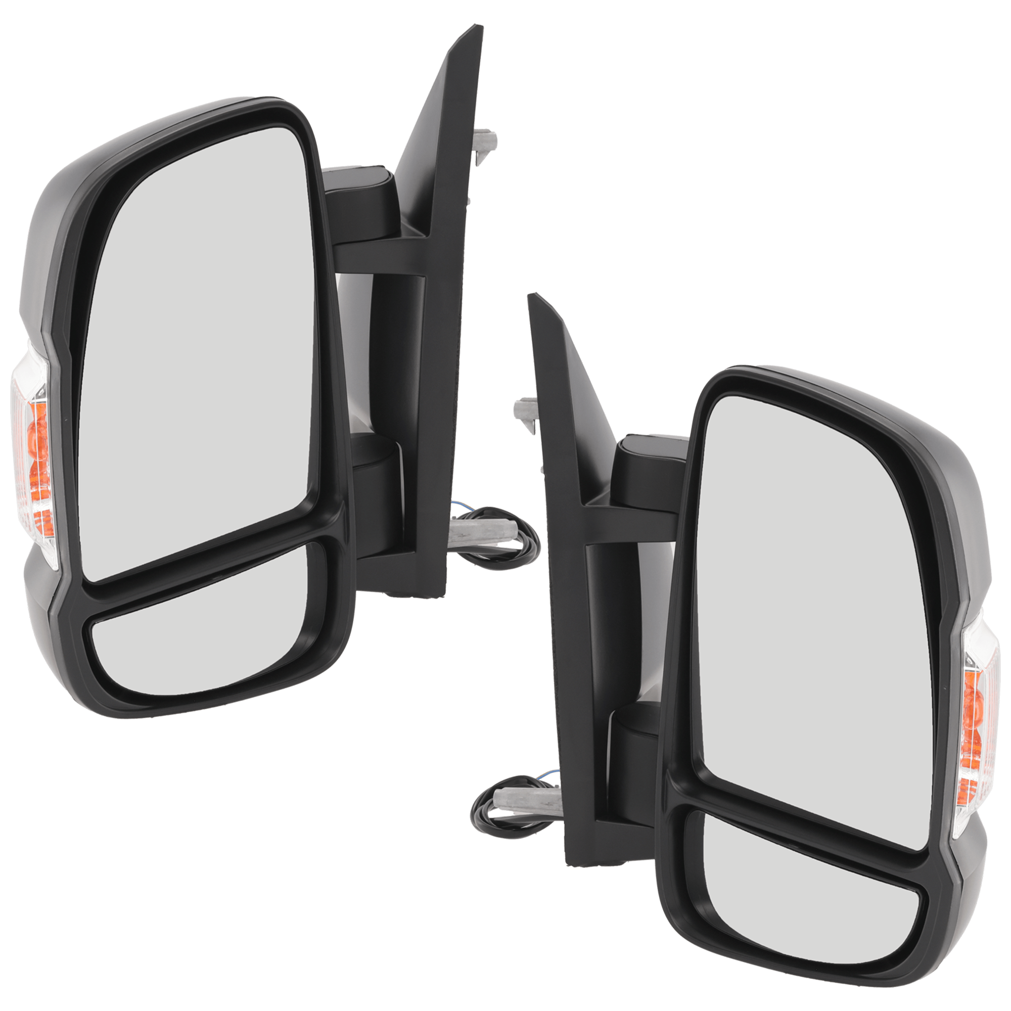 AM PROMASTER VAN 14-21 MIRROR RH AND LH Non Towing Manual Adjust Manual Folding Non Heated Textured Non Extended No Blind Spot Feature Signal Light and Temp Sensor SKU SET JDG118R S Partslink CH1320376 CH1321376 OEM 5VE98JXWAF 5VE98JXWAE 5VE99JXW