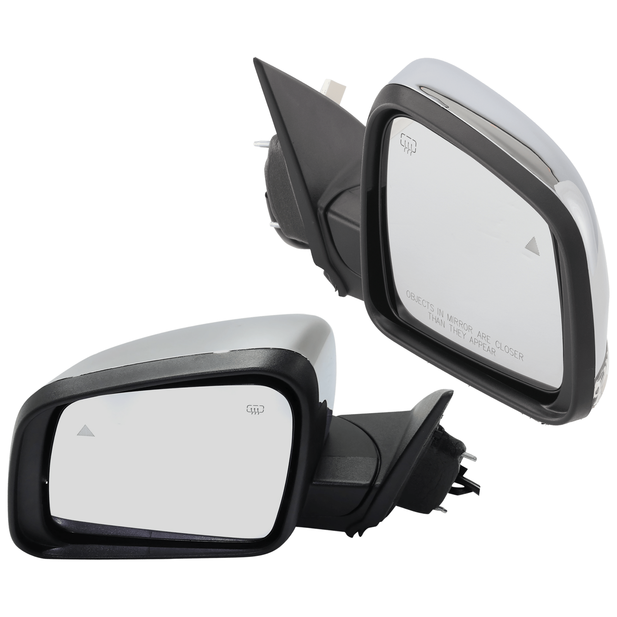 AM DURANGO 11-22 MIRROR RH AND LH Power Manual Folding Heated Chrome w BSD Memory and Signal Light No Auto dimming SKU SET JDG123CR S Partslink CH1320420 CH1321420 OEM 68237574AF 68237574AD 68237575