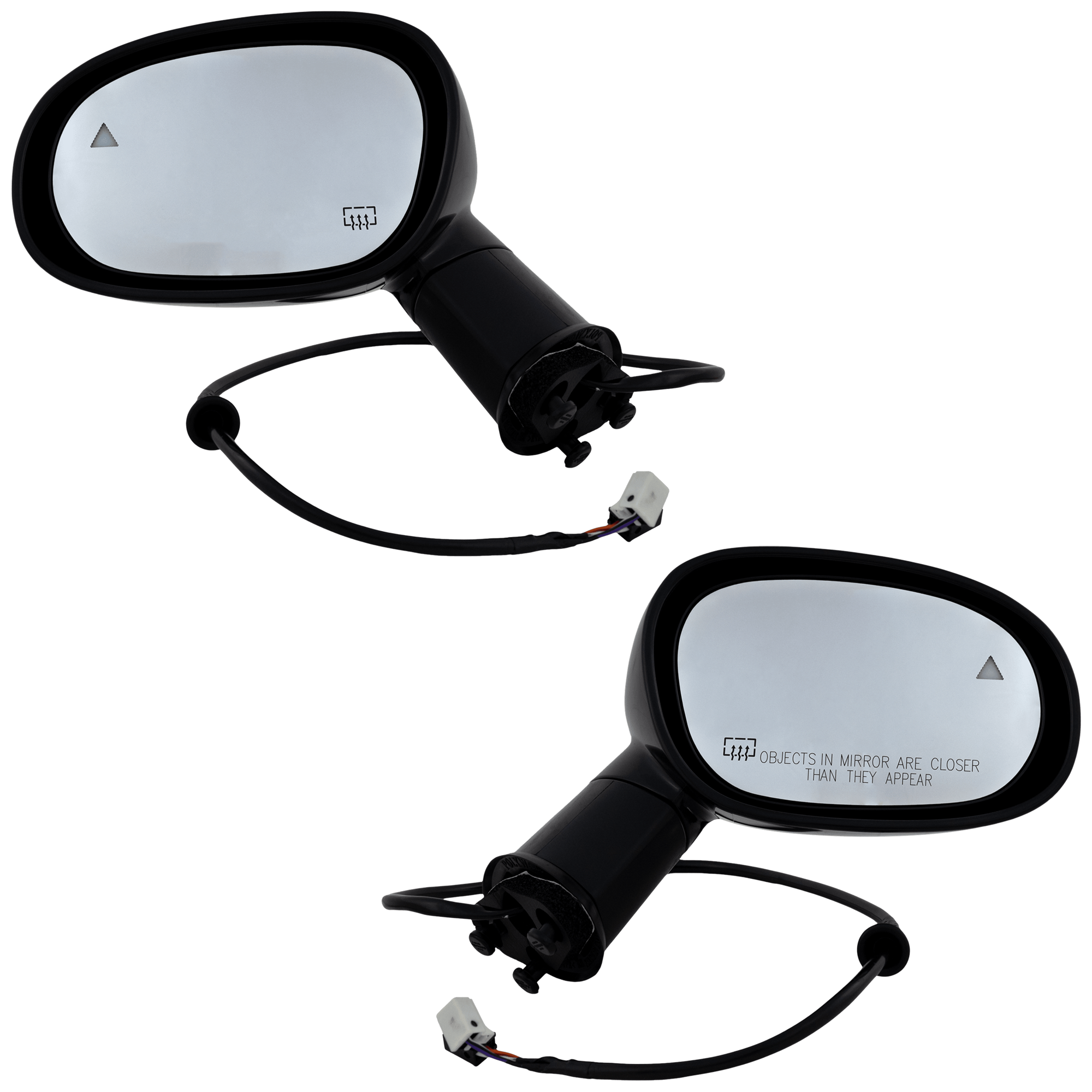 AM CHALLENGER 15-19 MIRROR RH AND LH Power Manual Folding Heated Paintable w BSD in Glass SKU SET JDG148ER S Partslink CH1320483 CH1321483 OEM 5LD66DX8AD 5LD67DX8AD