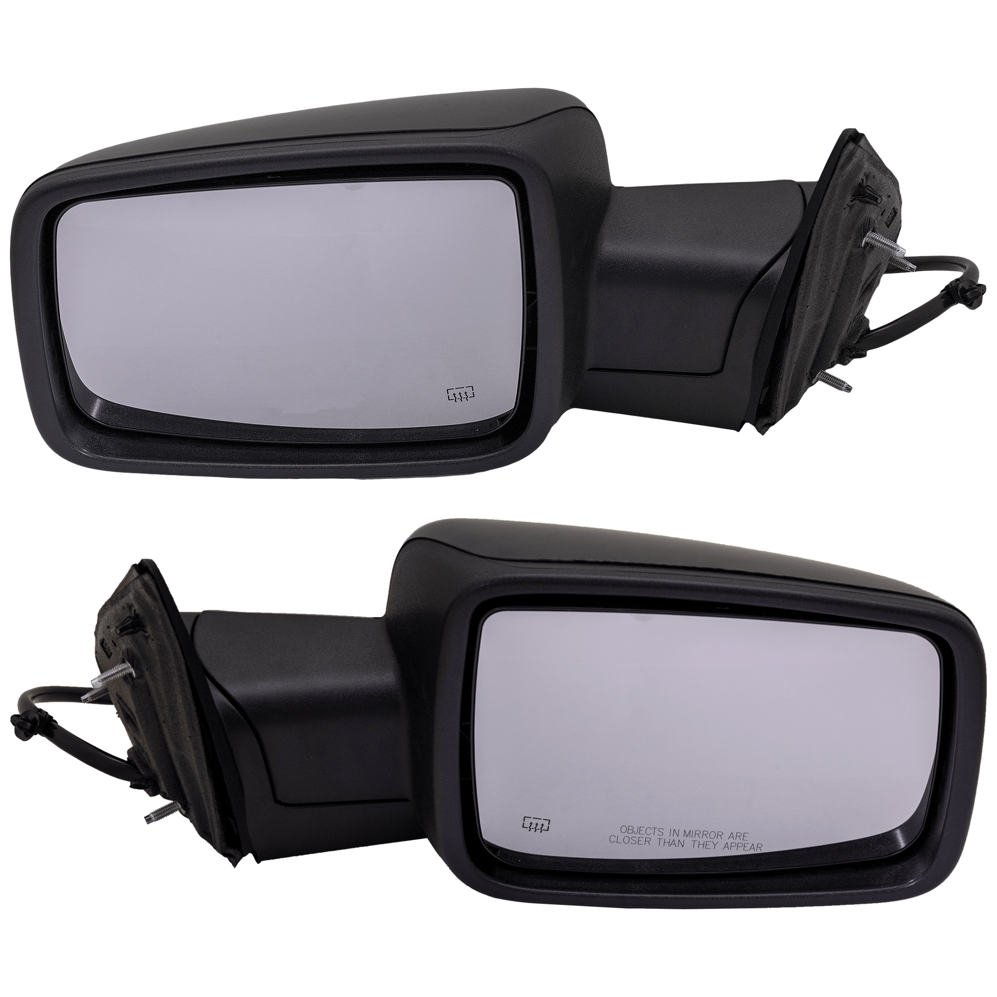 AM RAM 2500-18-18 MIRROR RH AND LH Power Power Folding Heated w Signal Light Puddle Light No Memory BSD Auto Dimming Paint To Match SKU SET JDG149ER S Partslink CH1320486 CH1321486 OEM 5XY521XRAK 6KE87TZZAG