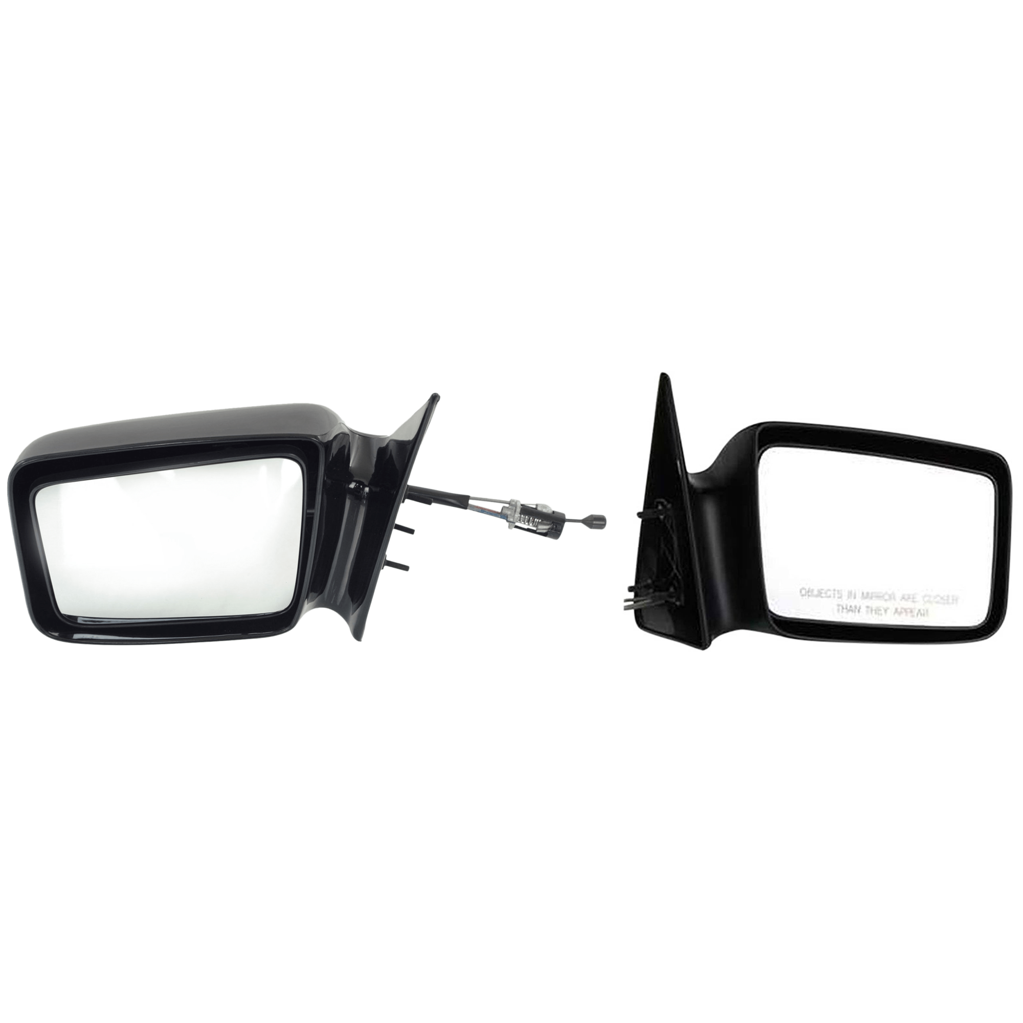 AM DAKOTA 87-96 MIRROR RH AND LH Manual Adjust Non Folding Non Heated Paintable 5 x 7 in. SKU SET JDG27R Partslink CH1320164 CH1321164 OEM 55025868-55025869