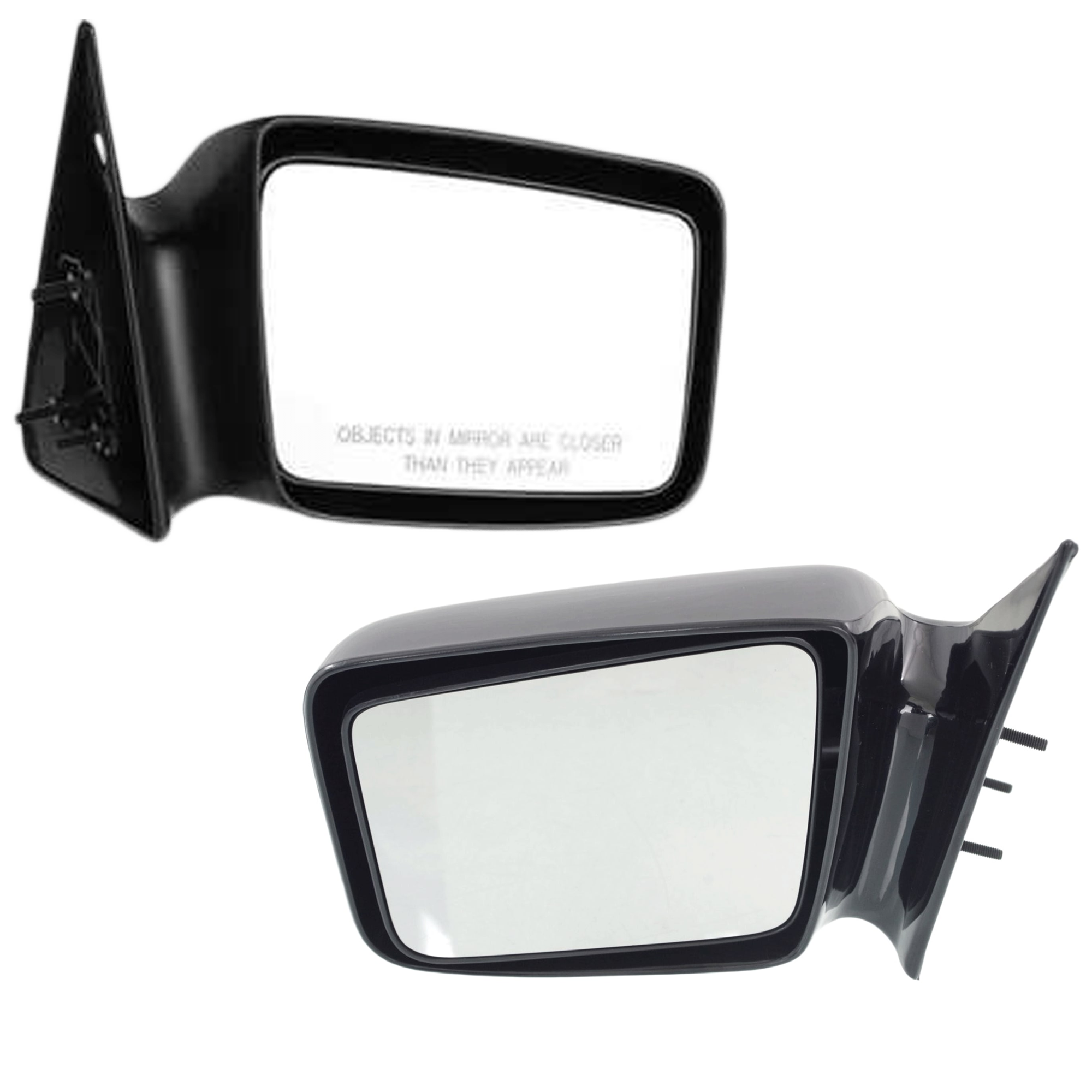 AM DAKOTA 87-96 MIRROR RH AND LH Manual Adjust Non Folding Non Heated Paintable 5 x 7 in. SKU SET JDG28R Partslink CH1320163 CH1321163 OEM 4354344-4354345