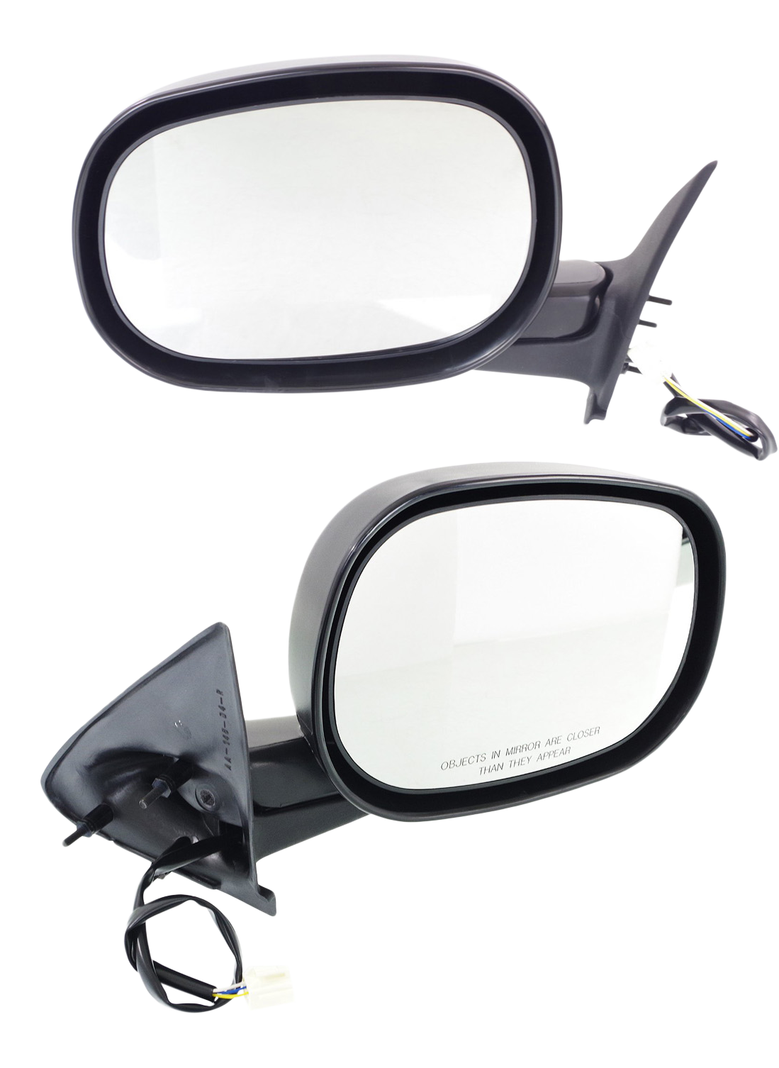 AM DAKOTA 97-00 MIRROR RH AND LH Power Manual Folding Non Heated Textured 6 x 9 in. SKU SET JDG35ER Partslink CH1320160 CH1321160 OEM 55154844AD 55154845AH