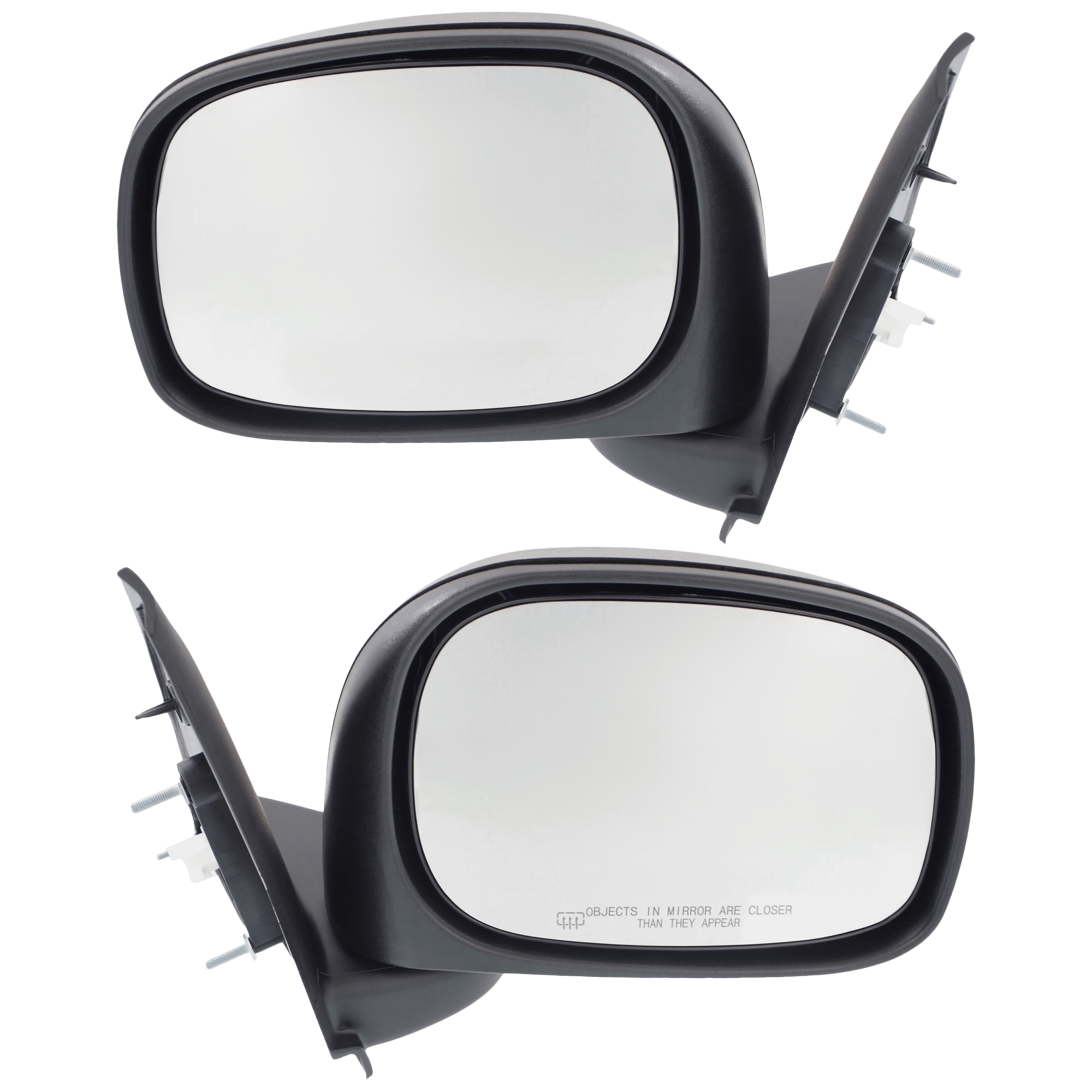 AM RAM 1500 P U 02-08 RAM 2500-3500 P U 03-09 MIRROR RH AND LH Power Manual Folding Heated Textured Black SKU SET JDG42ER Partslink CH1320215 CH1321215 OEM 55077924AD 55077925AD
