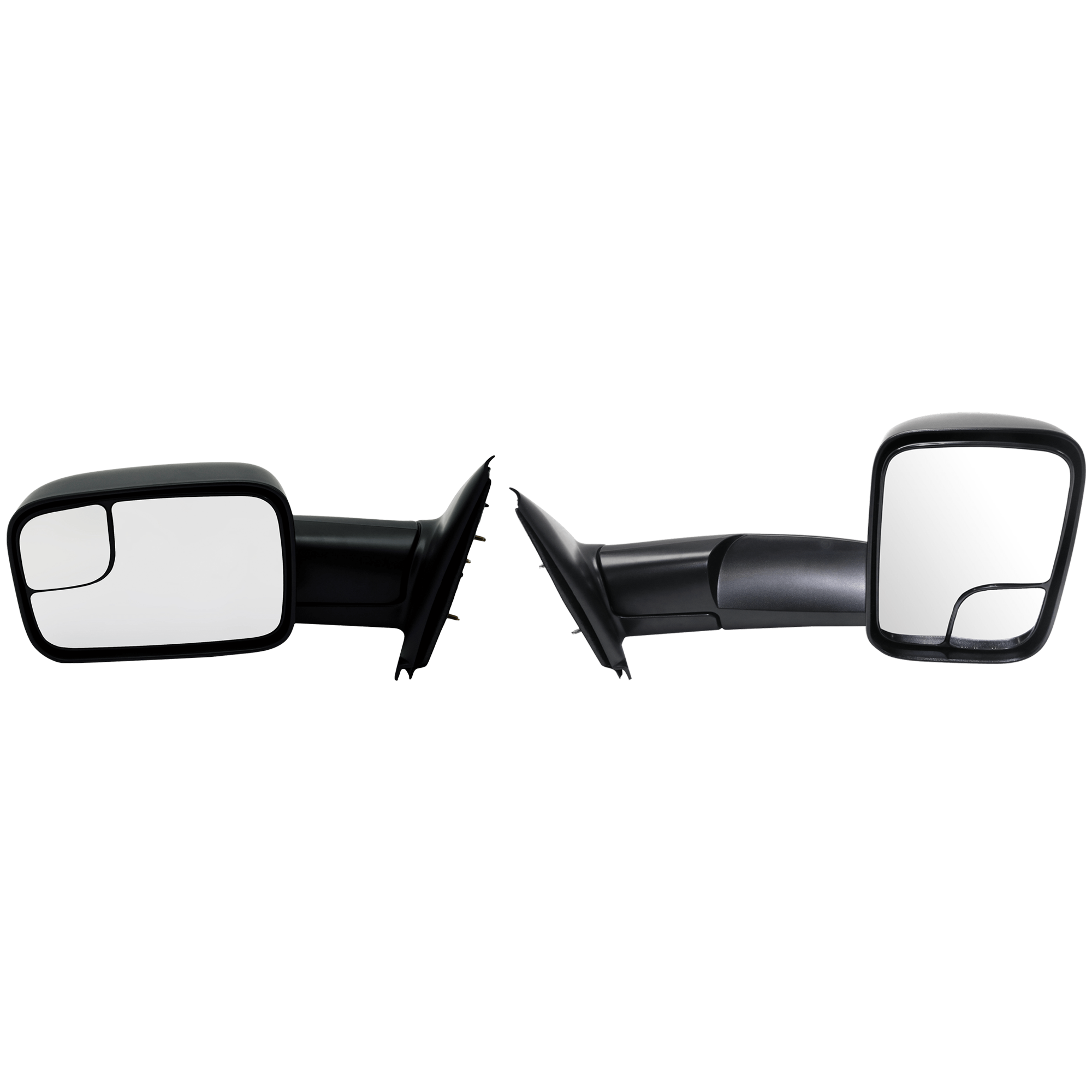 AM RAM 1500 P U 1500-02-09 RAM 3500 P U 03-10 TOWING MIRROR RH AND LH Power Manual Folding Heated Textured SKU SET JDG44R Partslink CH1320227 CH1321227 OEM 55077492AN 55077493AN