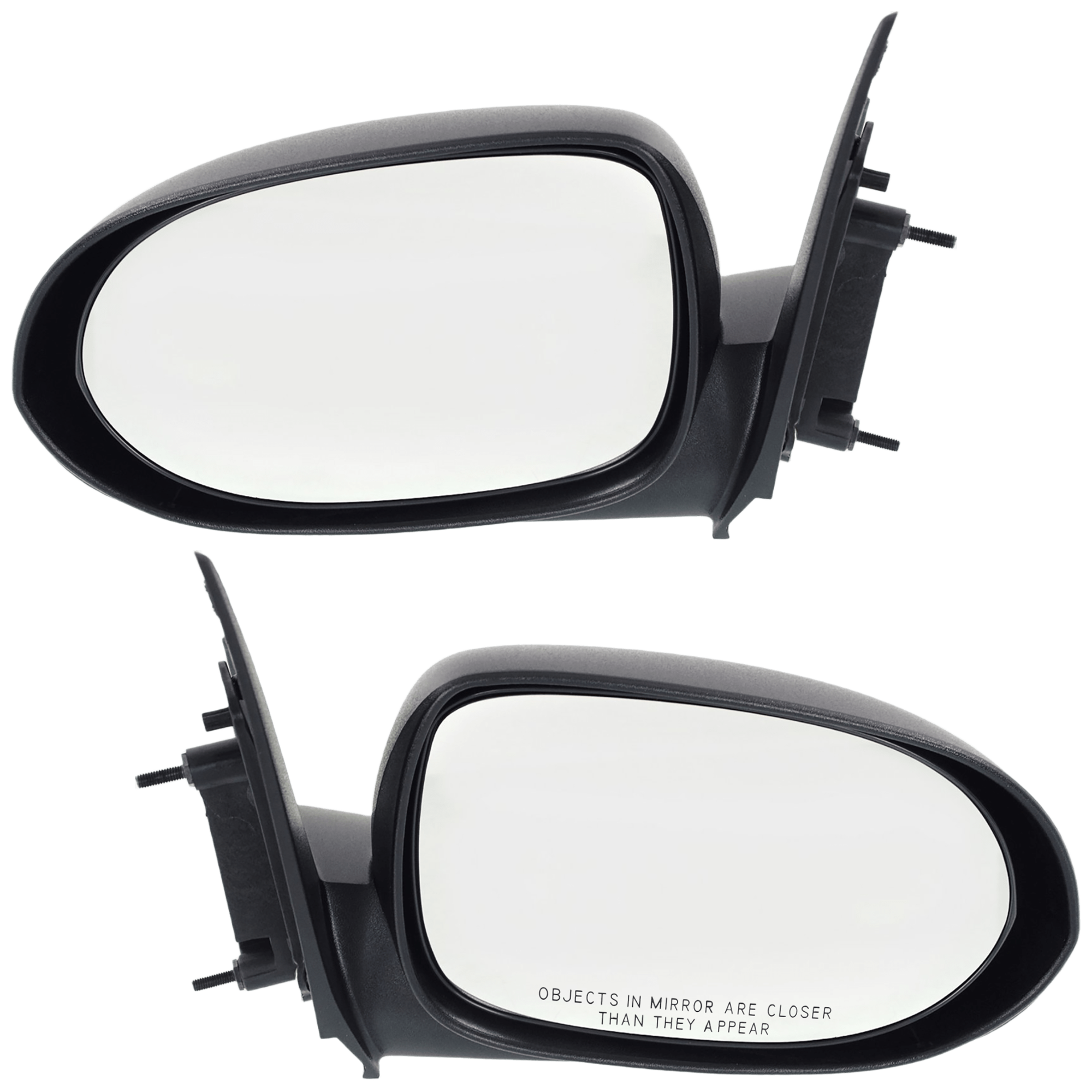 AM CALIBER 07-12 MIRROR RH AND LH Manual Adjust Non Folding Non Heated Textured SKU SET JDG50R Partslink CH1320264 CH1321264 OEM 5115036AC 5115037AC