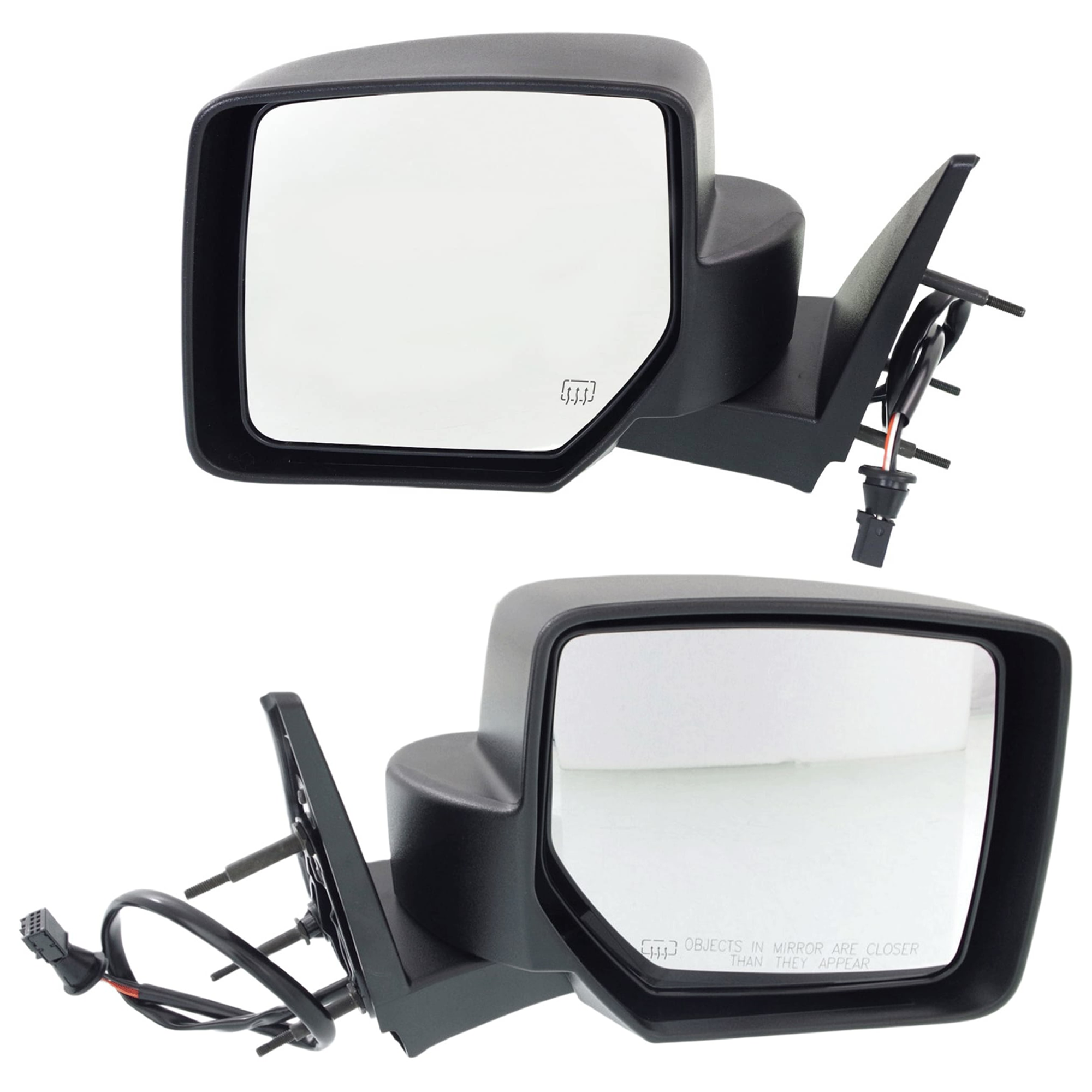 AM NITRO 07-11 MIRROR RH AND LH Power Manual Folding Heated Textured w One Touch SKU SET JDG56ER Partslink CH1320278 CH1321278 OEM 55157190AJ 55157191AJ