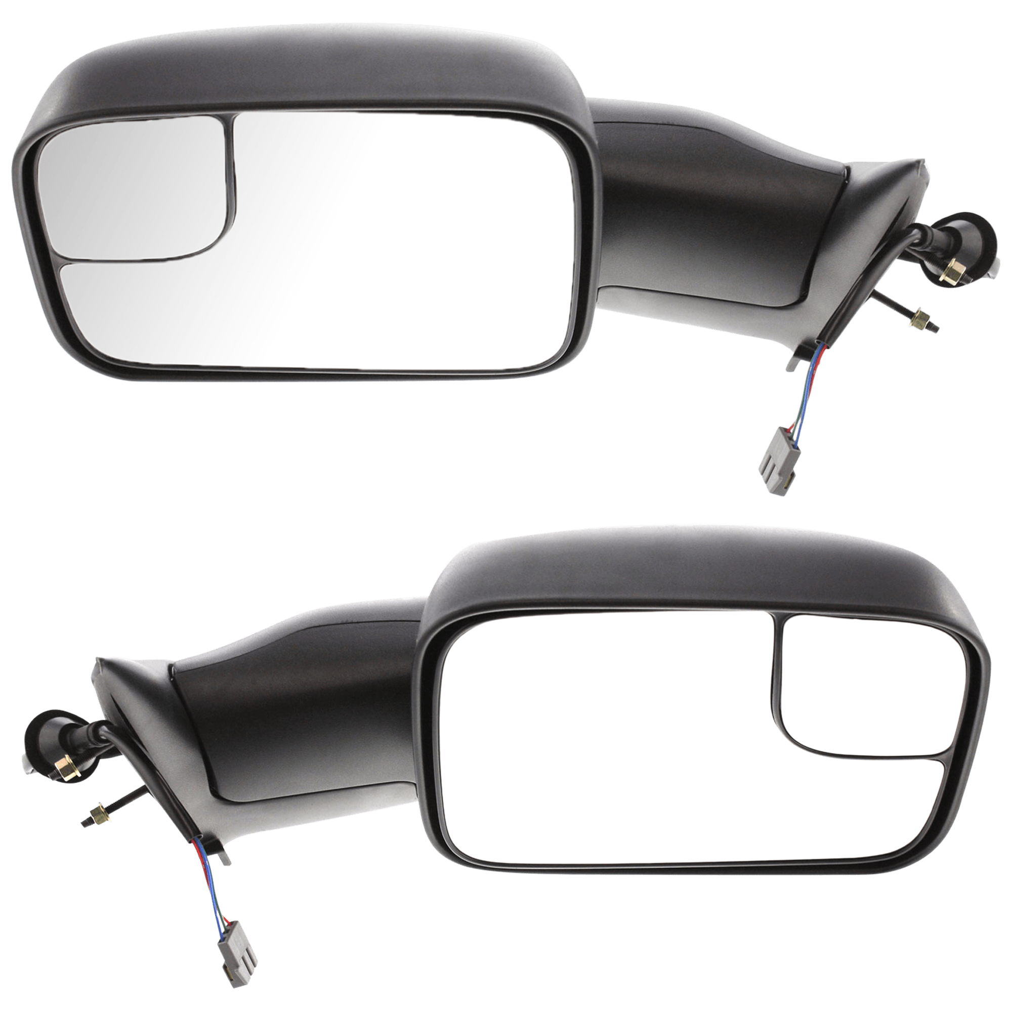 AM RAM FULL SIZE P U 94-97 TOWING MIRROR RH AND LH Power Manual Folding Non Heated Textured SKU SET JDG66ER