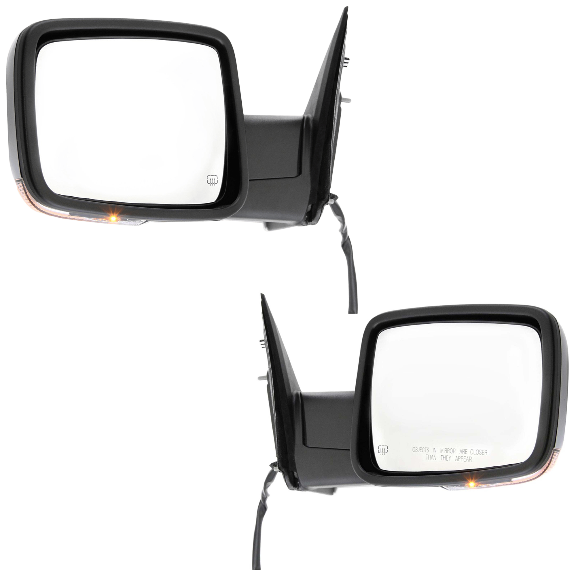 AM RAM 1500-2500 P U 13-13 MIRROR RH AND LH Non Towing Power Manual Folding Heated Chrome w Memory Puddle Light and Signal Light No Auto dimming SKU SET JDG89CR S Partslink CH1320356 CH1321356 OEM 68096198AH PFM 68096198AF 6823