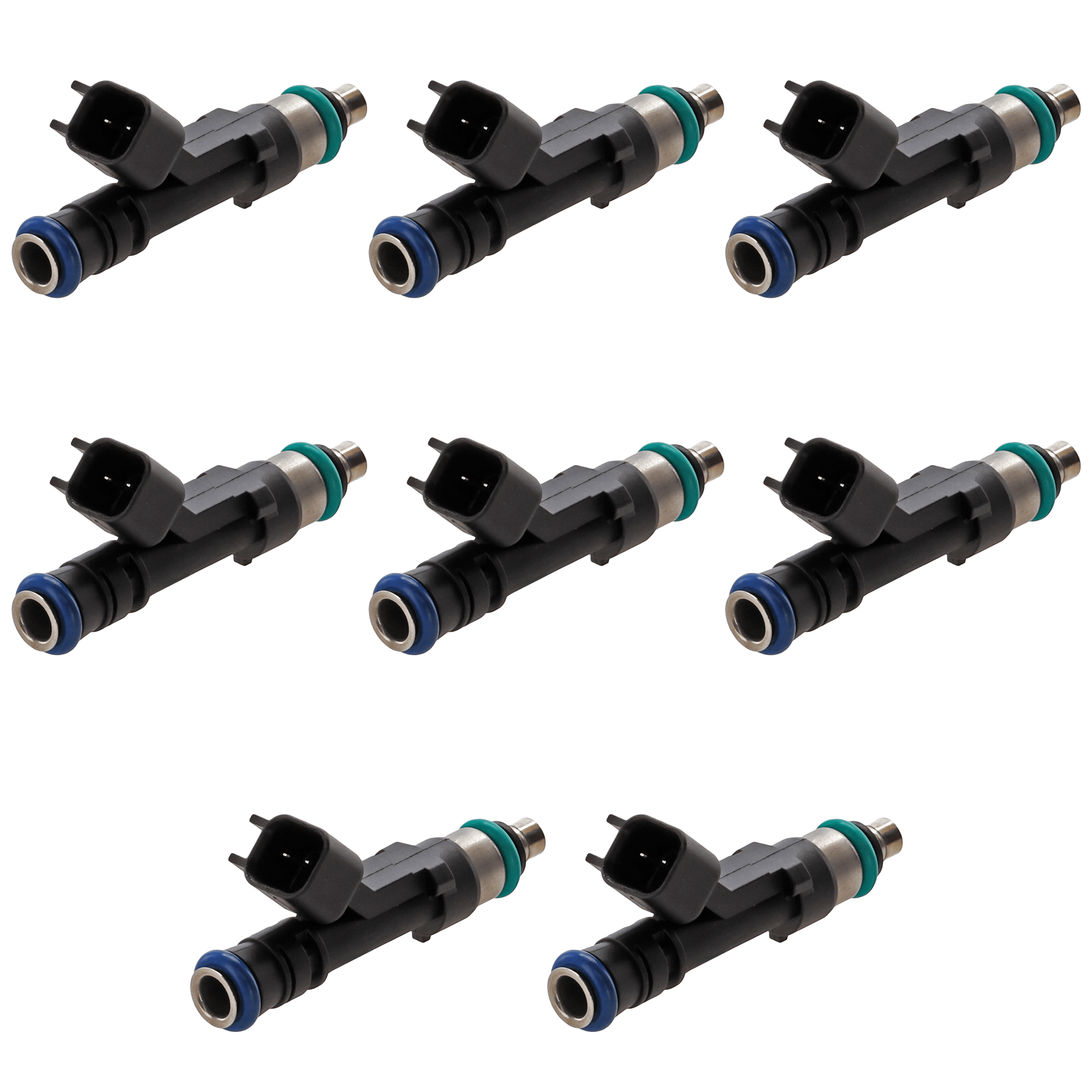 AM F 150 MUSTANG 11-15 FUEL INJECTOR 5.0L Eng. Set of 8 SKU SET JF20580018-8 OEM BR3Z9F593A