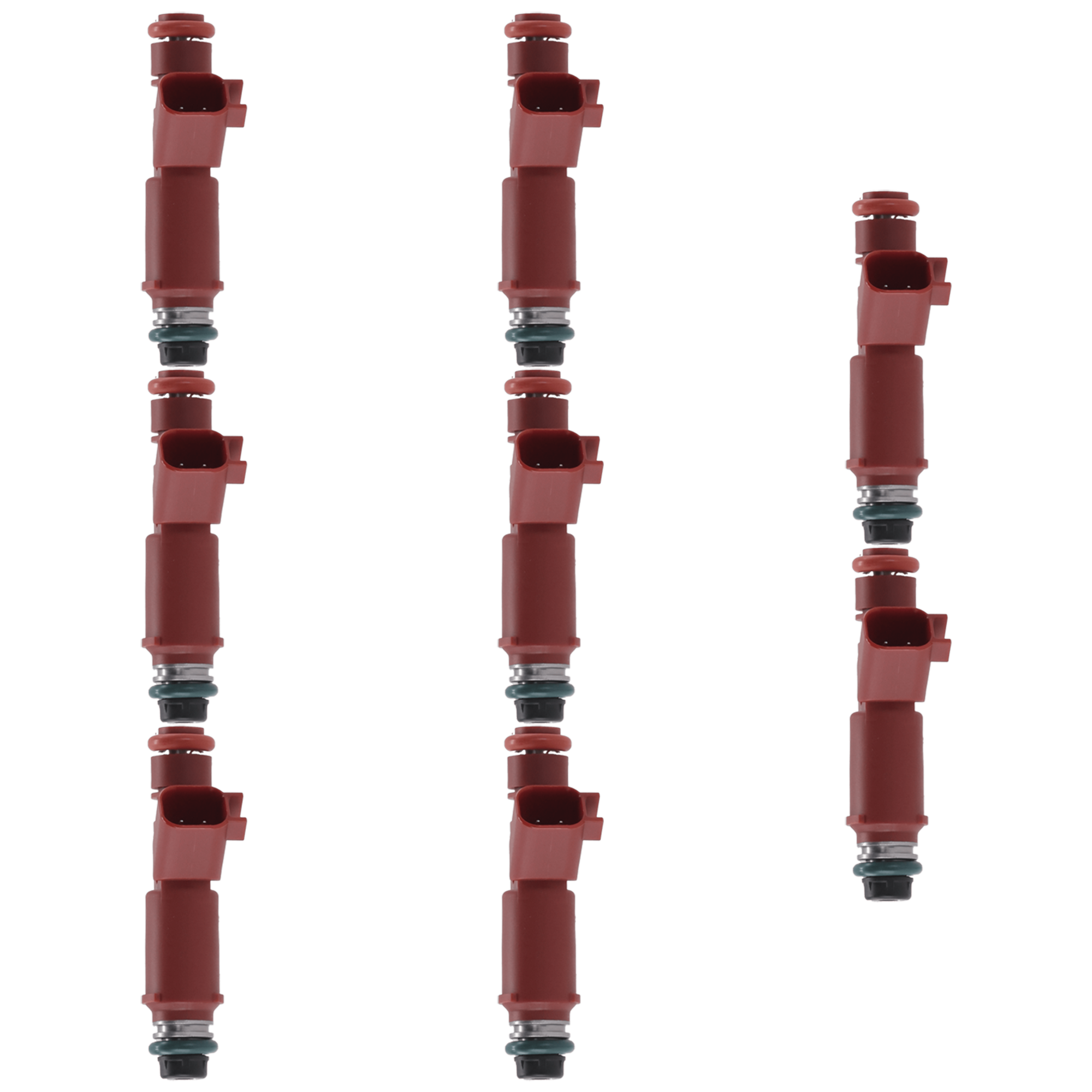 AM F 150-10-10 F 250 SUPER DUTY 11-11 FUEL INJECTOR 6.2L Eng. To 10-31-10 Set of 8 SKU SET JF20580020-8 OEM AL3Z9F593A