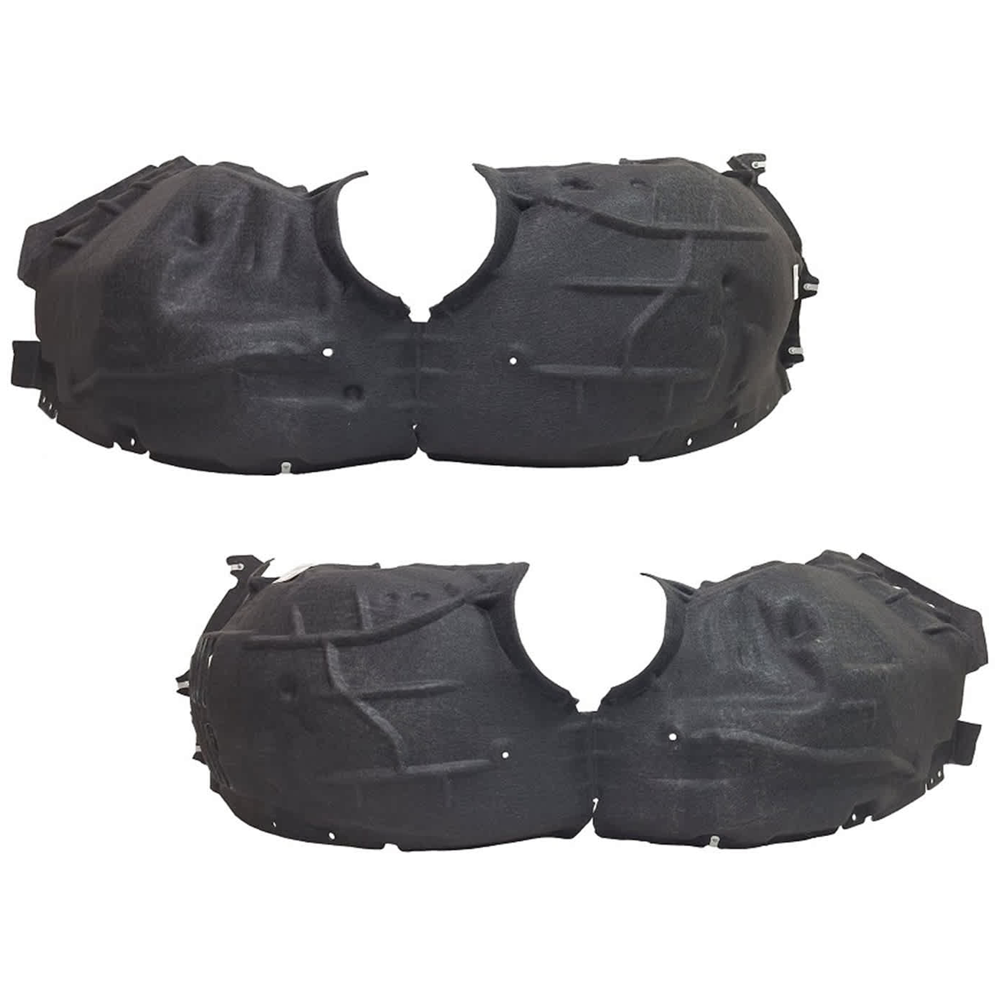 AM MUSTANG 24-24 FRONT FENDER LINER RH AND LH Polyethylene terephthalate Heat Form w o Insulation Foam Dark Horse Model SKU SET JF22210005 Partslink FO1248230 FO1249230 OEM PR3Z16102D PR3Z16103D