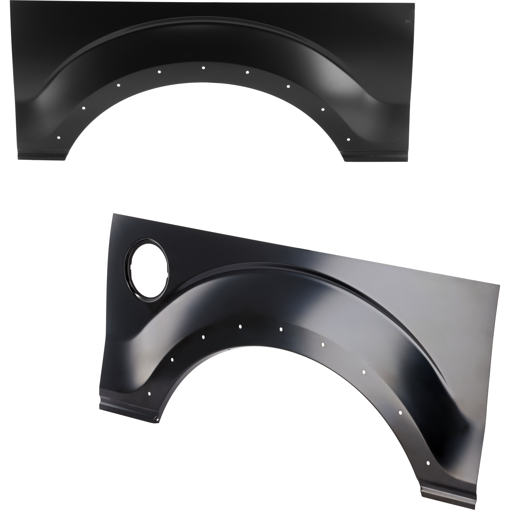 AM F 150-09-14 REAR WHEEL ARCH REPAIR PANEL RH AND LH Upper 1.2mm w Molding Holes SKU SET JF26290005