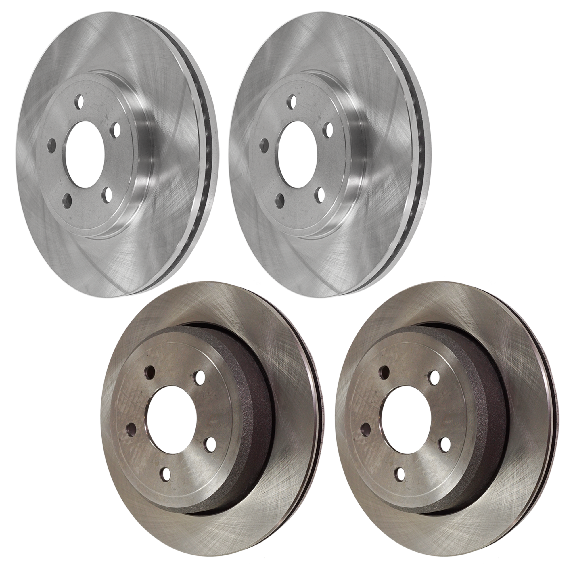 AM CROWN VICTORIA GRAND MARQUIS 03-11 FRONT AND REAR BRAKE DISC 4 Wheel Set SKU SET JF27110008-4 A OEM 3W1Z1125AA 3W1Z1125AB 3W7Z2C02