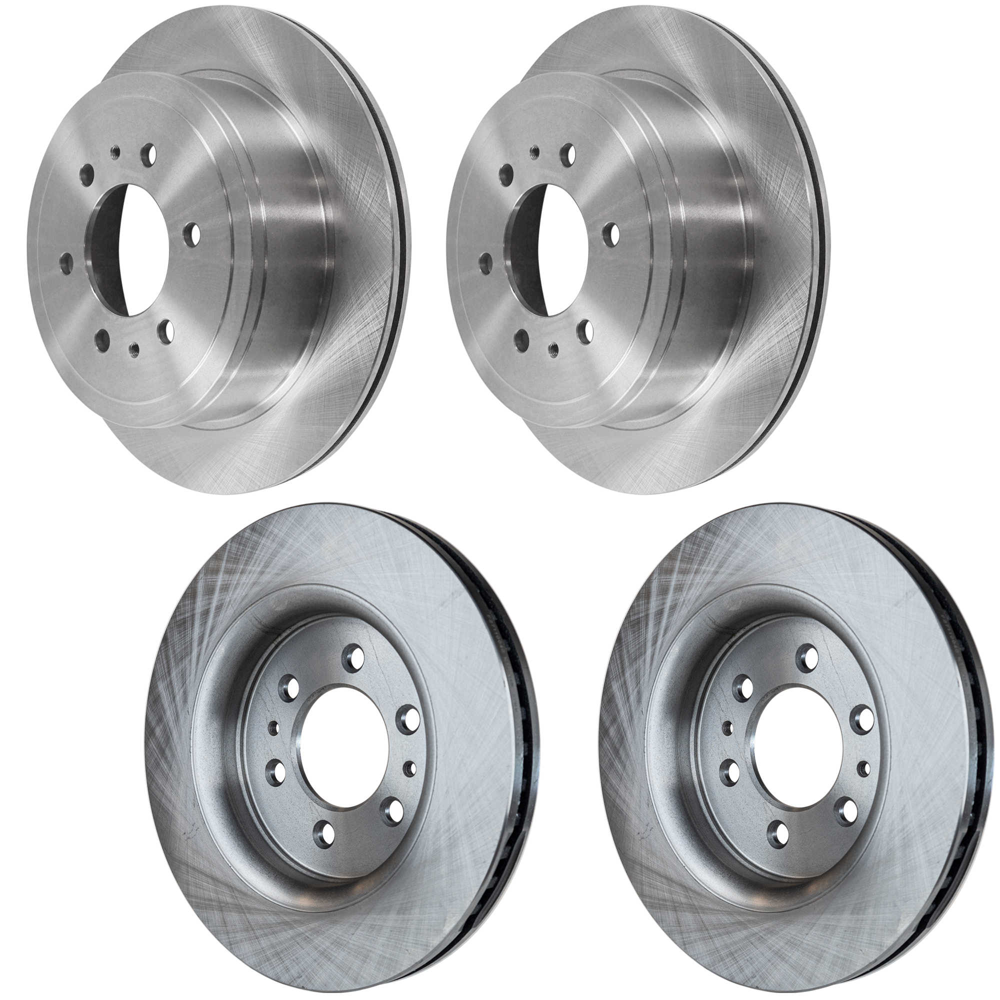 AM F 150-10-11 FRONT AND REAR BRAKE DISC 4 Wheel Set SKU SET JF27110040-4 C OEM 4L3Z2C026AB 5L3Z2C026AA 7L1Z11
