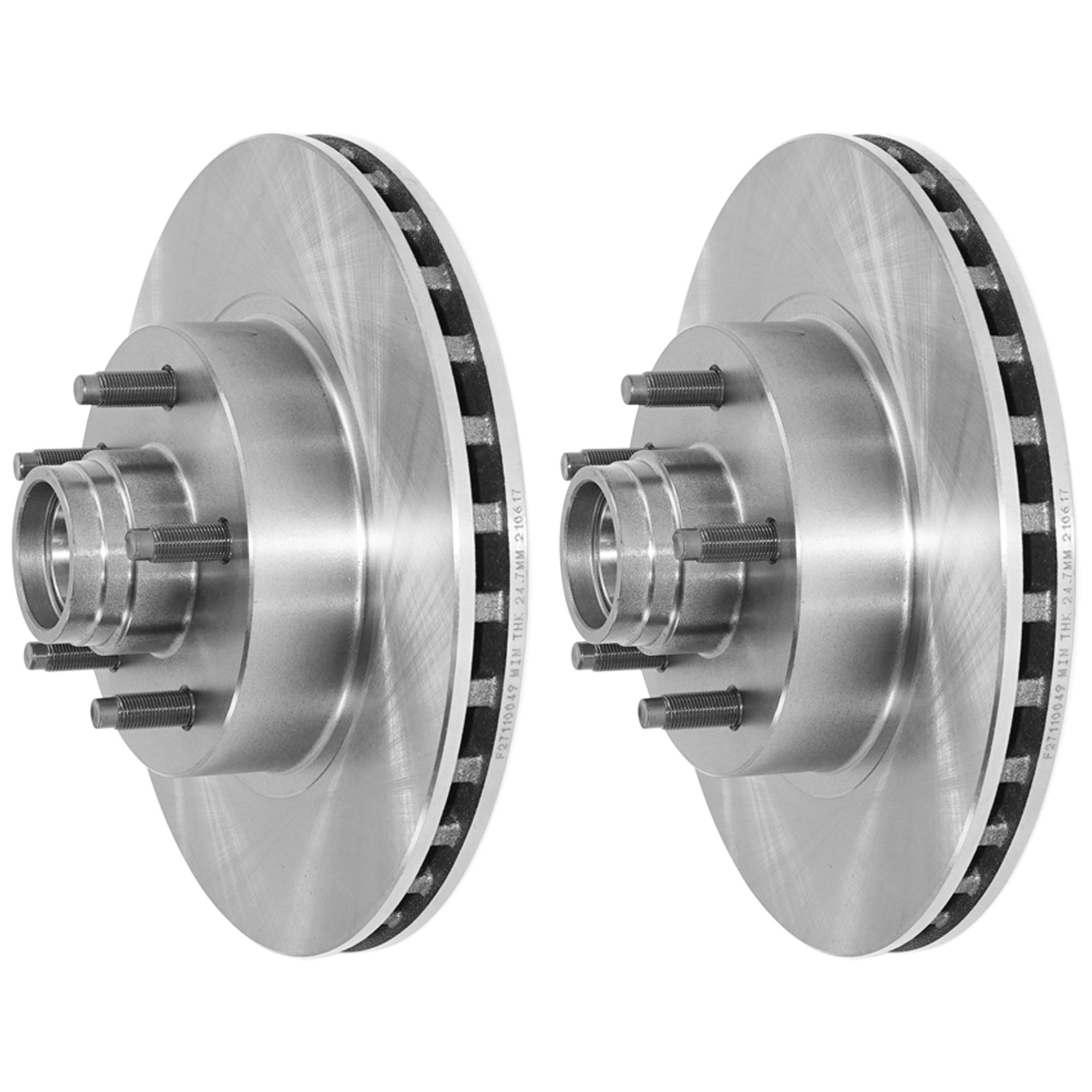 AM EXPLORER 95-01 RANGER 98-11 FRONT BRAKE DISC 2 Wheel Set Plain Surface Vented 5 Lugs SKU SET JF27110049-2 OEM F5TZ1102H F6TZ1102GA 4L5Z1102B