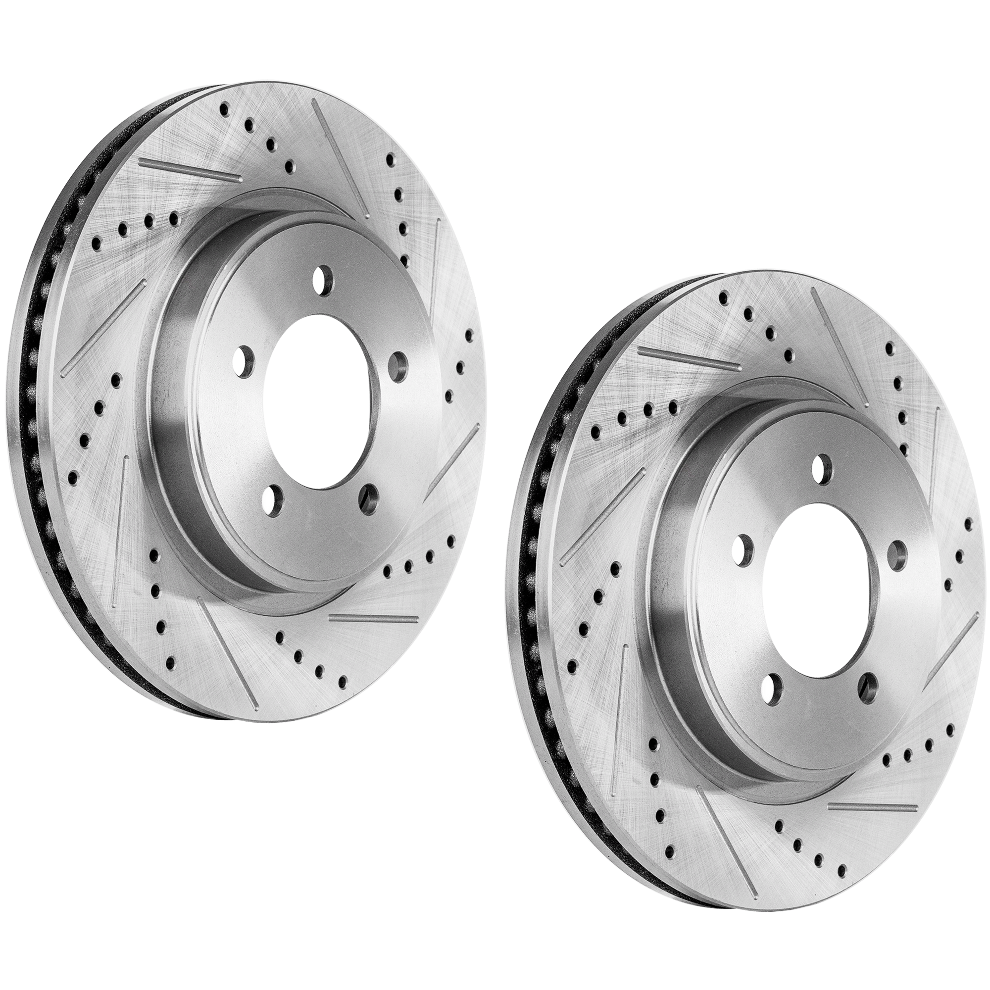 AM EXPLORER MOUNTAINEER 06-10 EXPLORER SPORT TRAC 07-10 FRONT BRAKE DISC RH AND LH Performance Rotor Drilled and Slotted SKU SET JF27110052DRS2 OEM 42248-54143-60054203-42248G 42