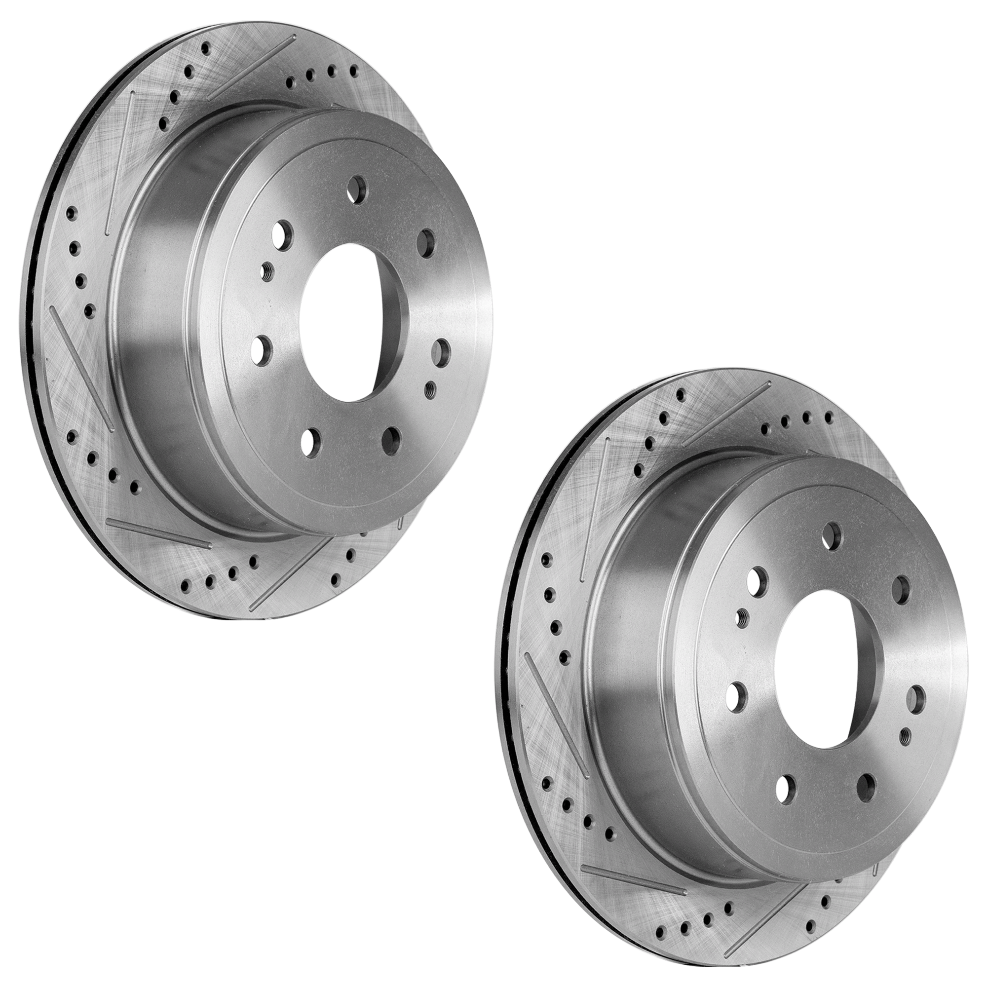 AM F 150-04-11 MARK LT 06-08 REAR BRAKE DISC RH AND LH Performance Rotor Drilled and Slotted 7 Lug SKU SET JF27110061DRS2 OEM 54112-145522-492585-48880183-6