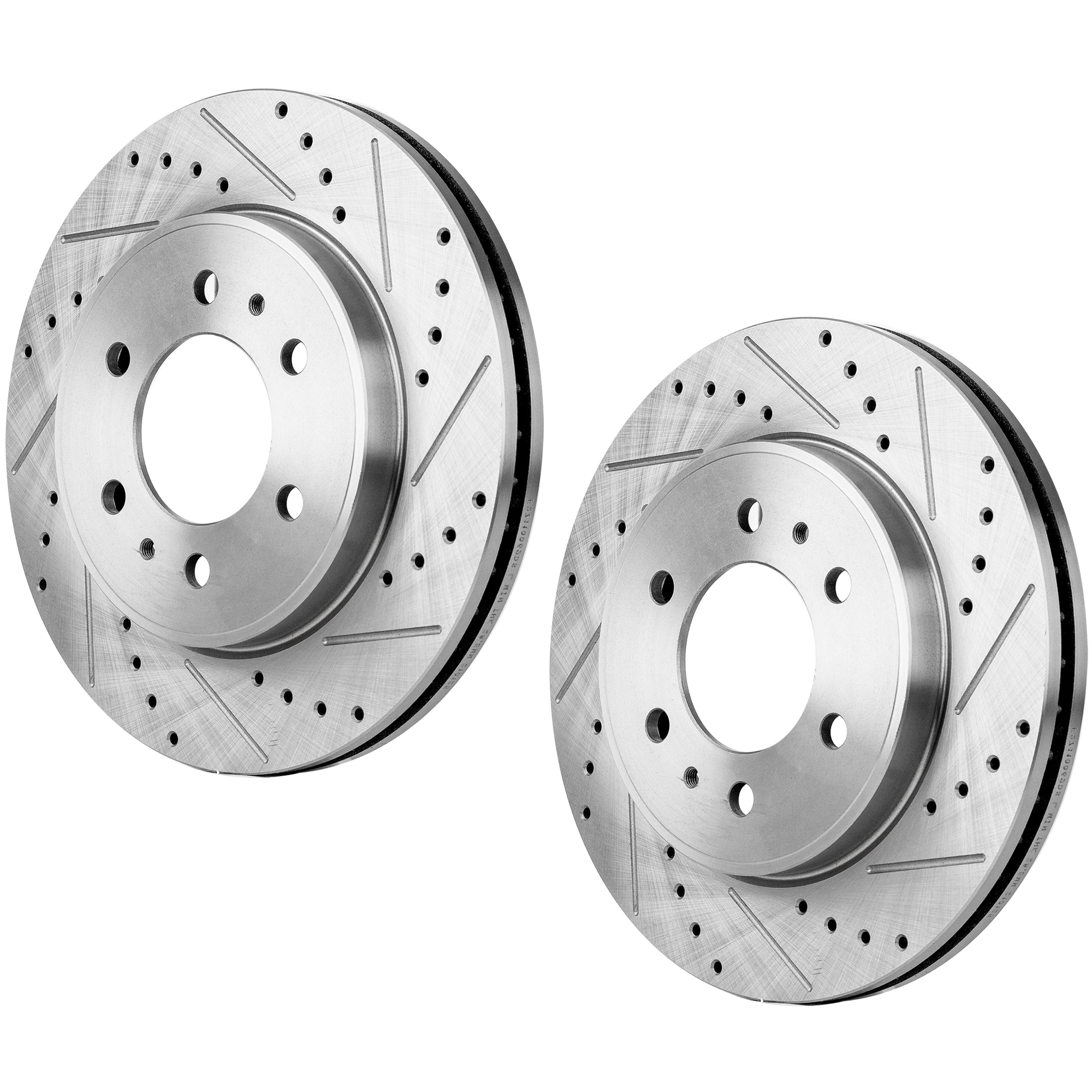 AM F 150-09-09 FRONT BRAKE DISC RH AND LH Performance Rotor Drilled and Slotted SKU SET JF27110062DRS2 OEM 42270-54170-850163-900692-6005