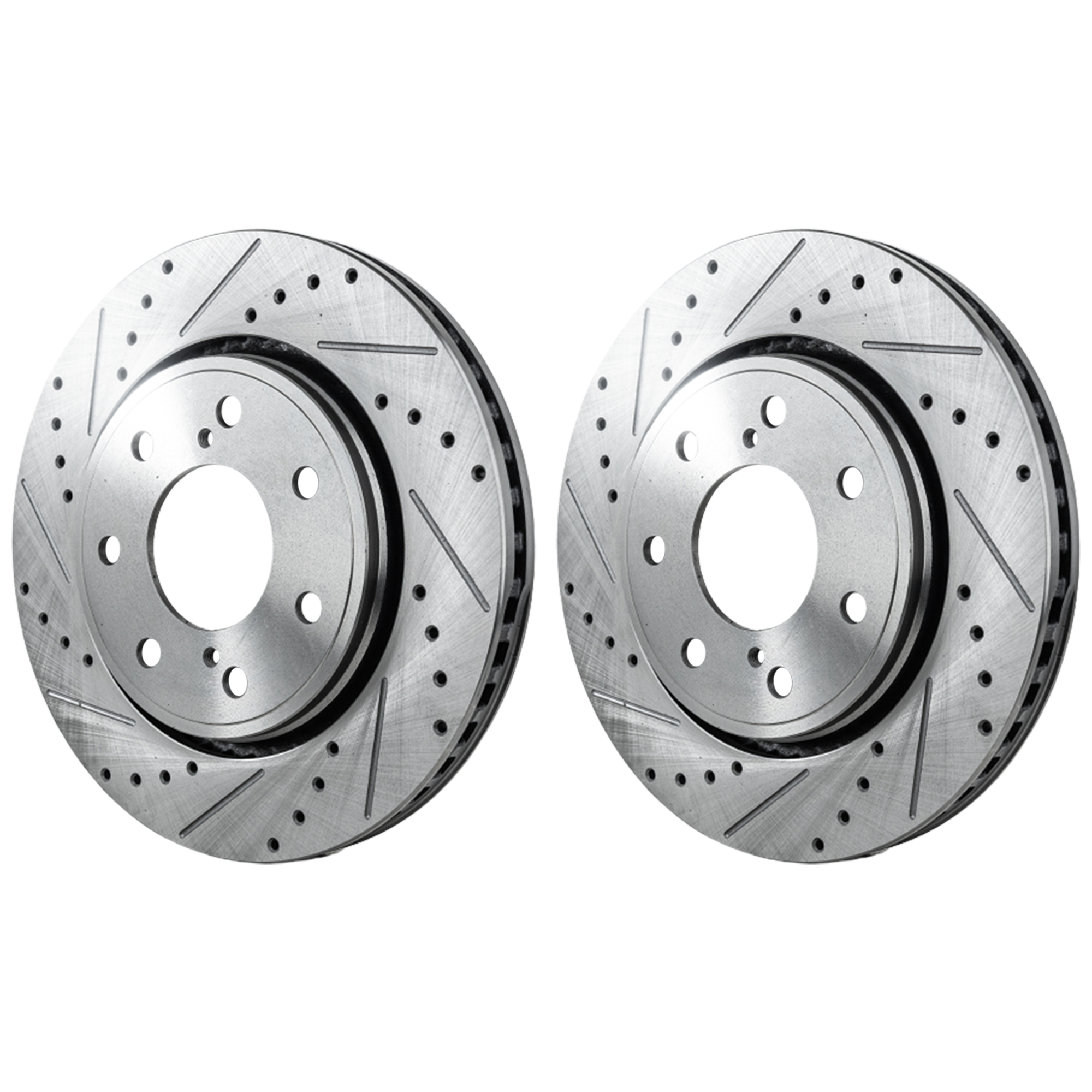 AM F 150-10-14 FRONT BRAKE DISC RH AND LH Performance Rotor Drilled and Slotted 7 Lug SKU SET JF27110063DRS2 OEM 42275-54173-850190-900848-6005