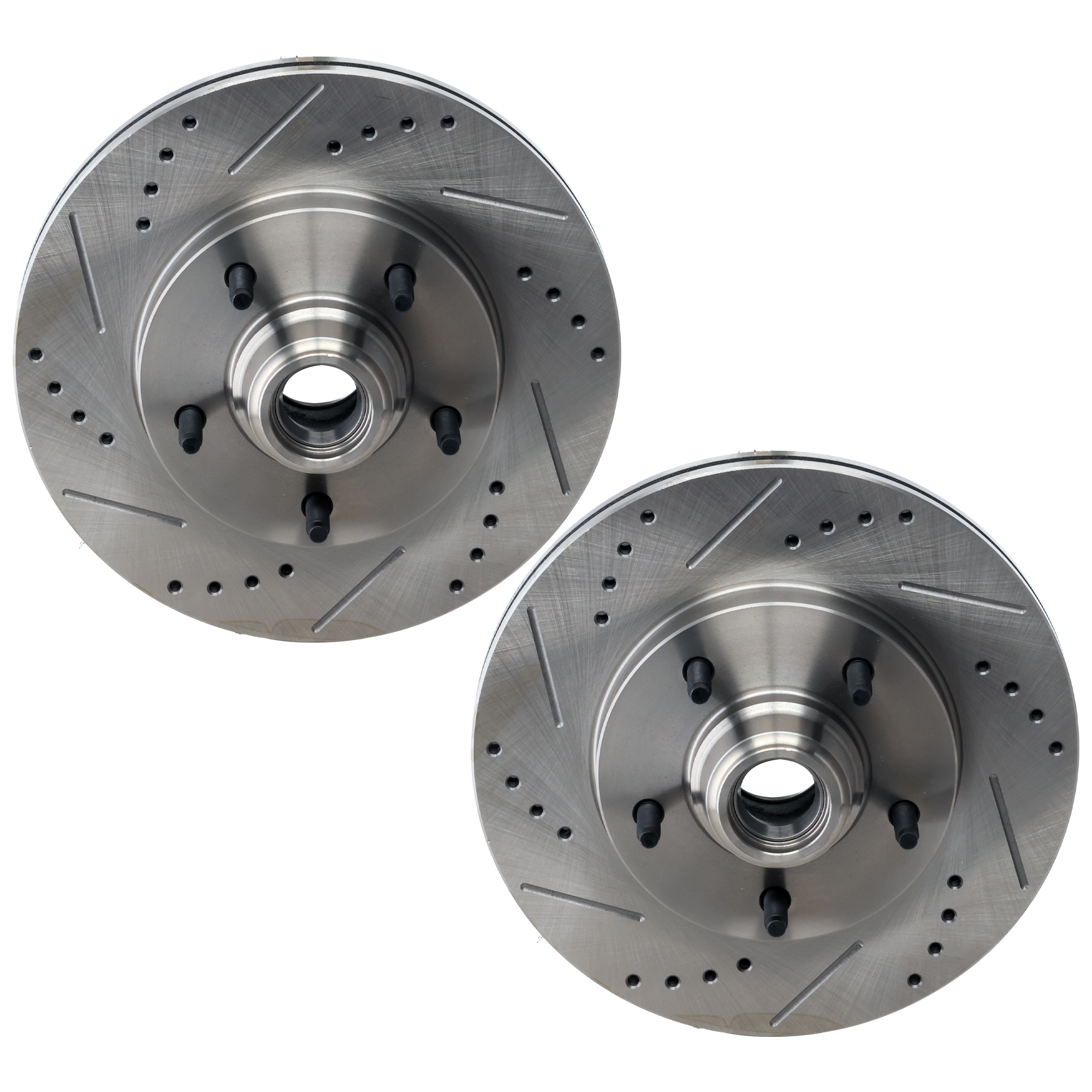AM F 150-97-99 FRONT BRAKE DISC RH AND LH Performance Rotor Drilled and Slotted SKU SET JF27110068DRS2 OEM 27076-54040-54069-60605-65970