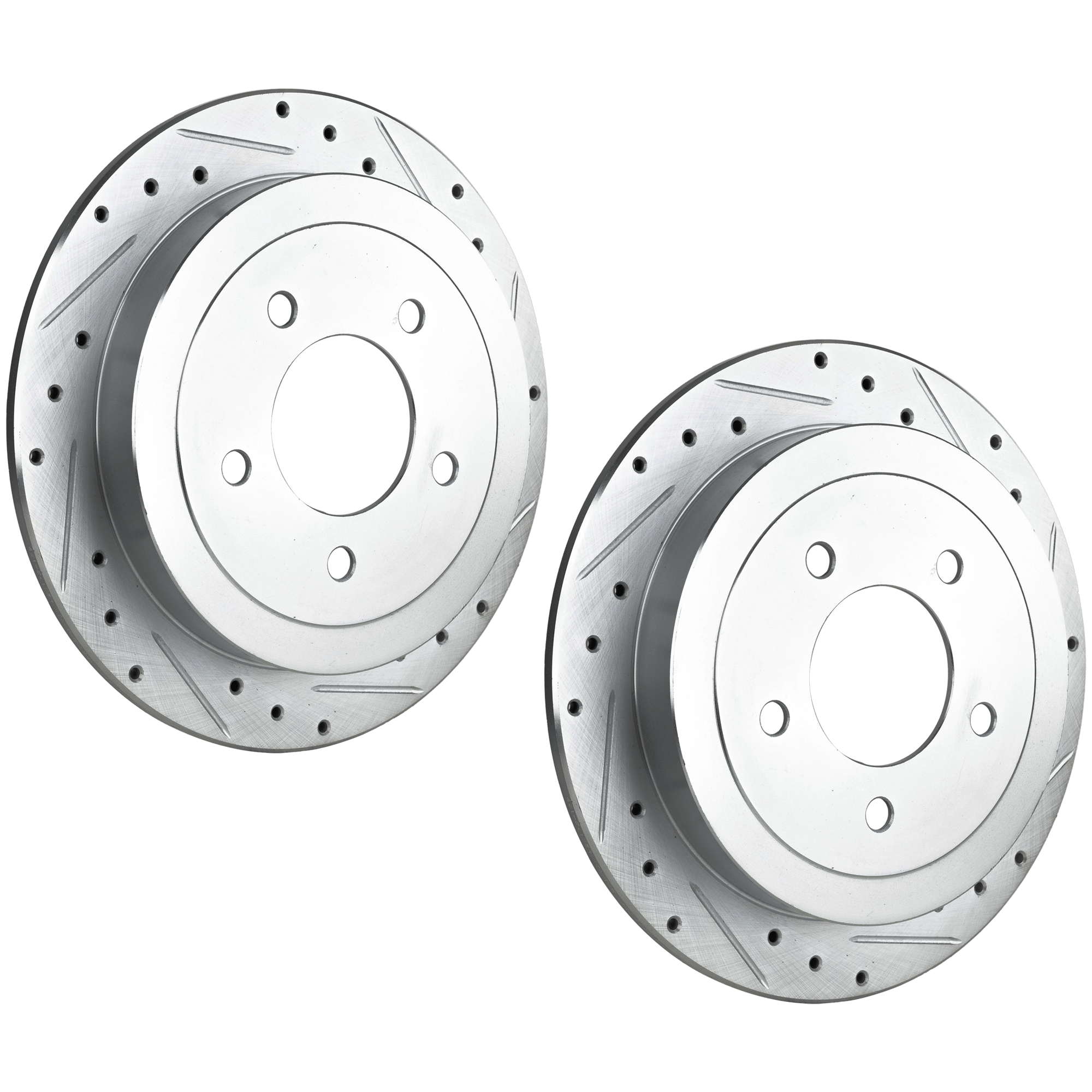 AM F 150-00-03 EXPEDITION 99-02 F 150 HERITAGE 04-04 REAR BRAKE DISC RH AND LH Performance Rotor Drilled and Slotted SKU SET JF27110072DRS2 OEM 19910-54090-66947-102631-14529