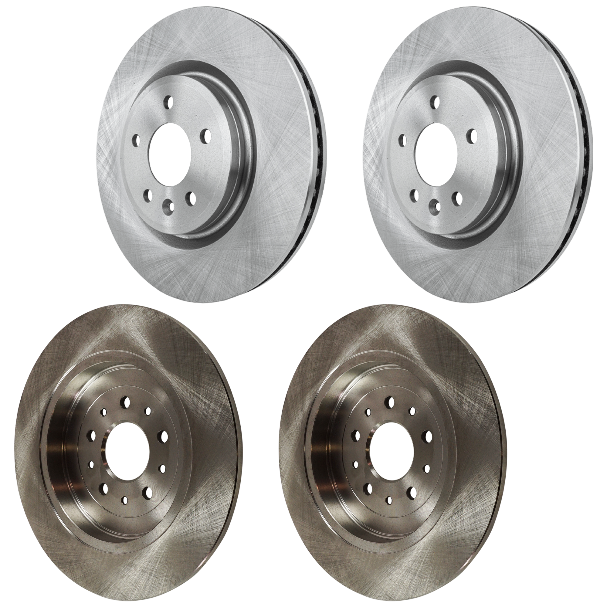 AM EXPLORER 11-19 FRONT AND REAR BRAKE DISC RH AND LH 4 Wheel Set Plain Surface 5 Lugs SKU SET JF27110100-4 OEM 5F9Z2C026BA CB5Z1125A