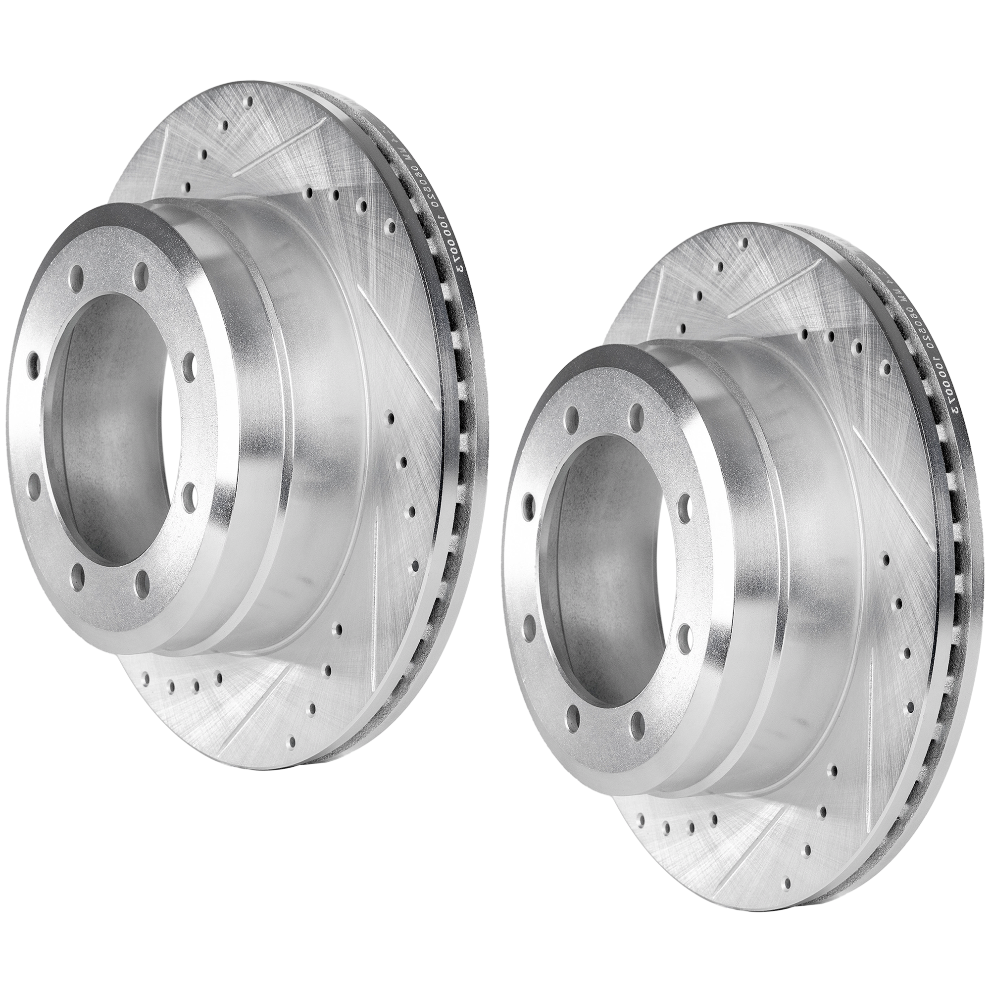 AM F 350 F 450 SUPER DUTY 05-12 REAR BRAKE DISC RH AND LH Performance Rotor Drilled and Slotted SKU SET JF27110119DRS2 OEM 54136-680344-60054200-54136G 6