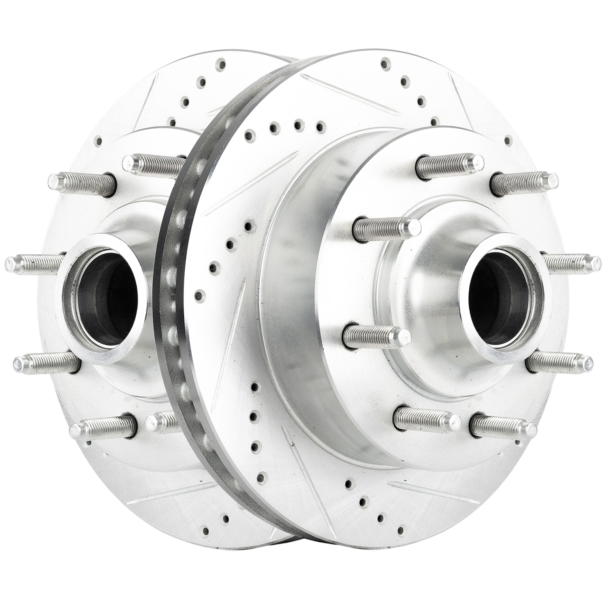 AM F 250 SUPER DUTY F 350 SUPER DUTY 99-02 EXCURSION 00-02 FRONT BRAKE DISC RH AND LH Performance Rotor Drilled and Slotted SKU SET JF27110122DRS2 OEM 54071-66785-102003-145255-1066
