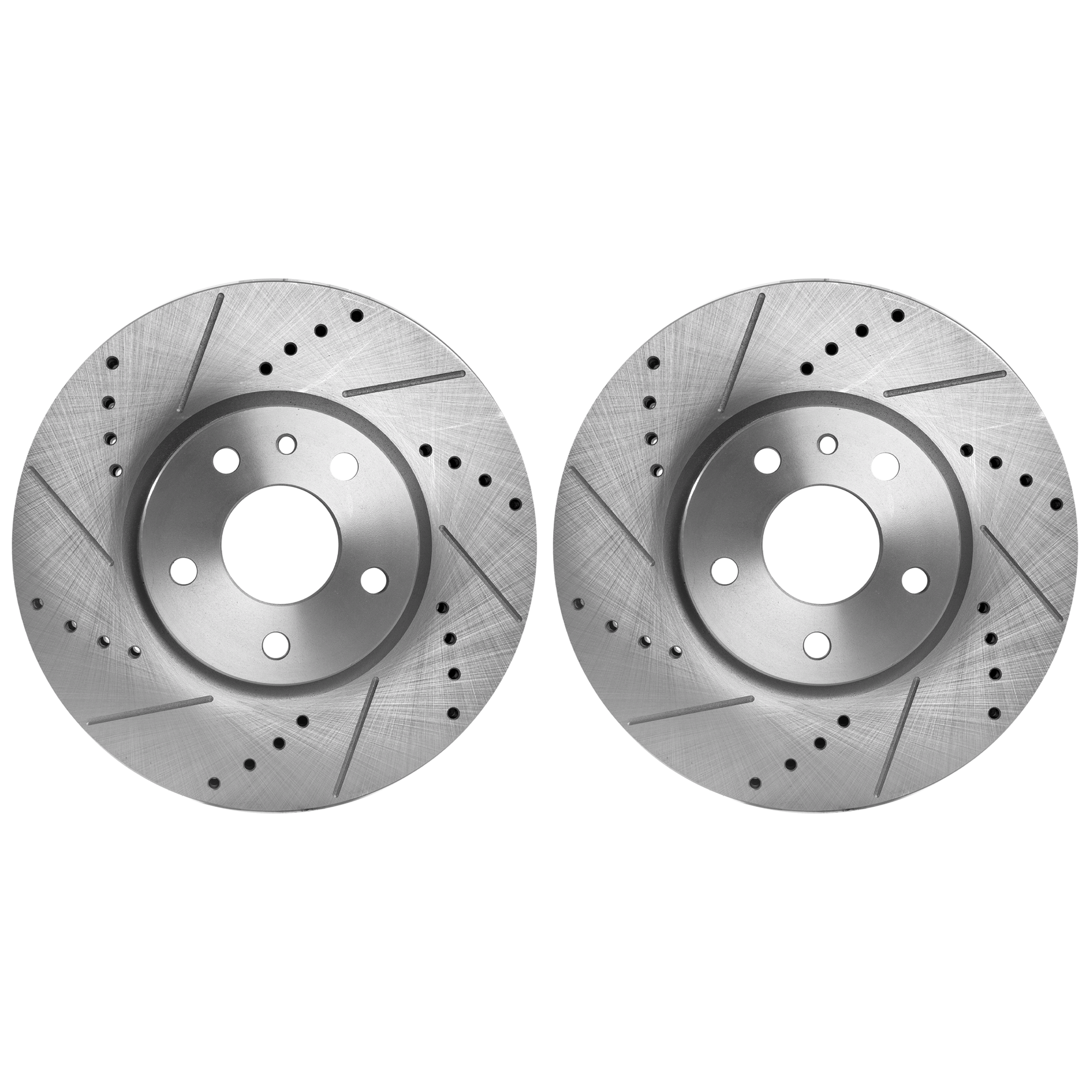 AM FUSION 13-20 MKZ 13-16 FRONT BRAKE DISC RH AND LH Cross drilled and Slotted SKU SET JF27110125DRS2 OEM 42286-54196-681015-850315-6005