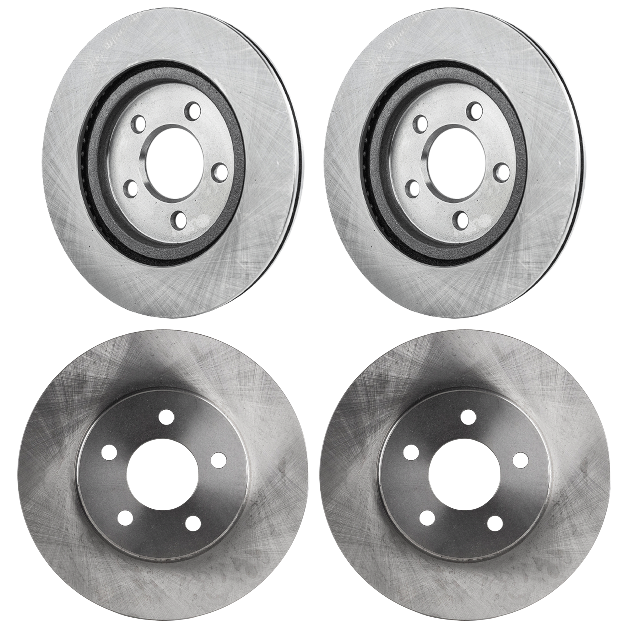 AM MUSTANG 05-10 FRONT AND REAR BRAKE DISC 4 Wheel Set SKU SET JF27110134-4 OEM 4R3Z1125AA 5R3Z2C026AA