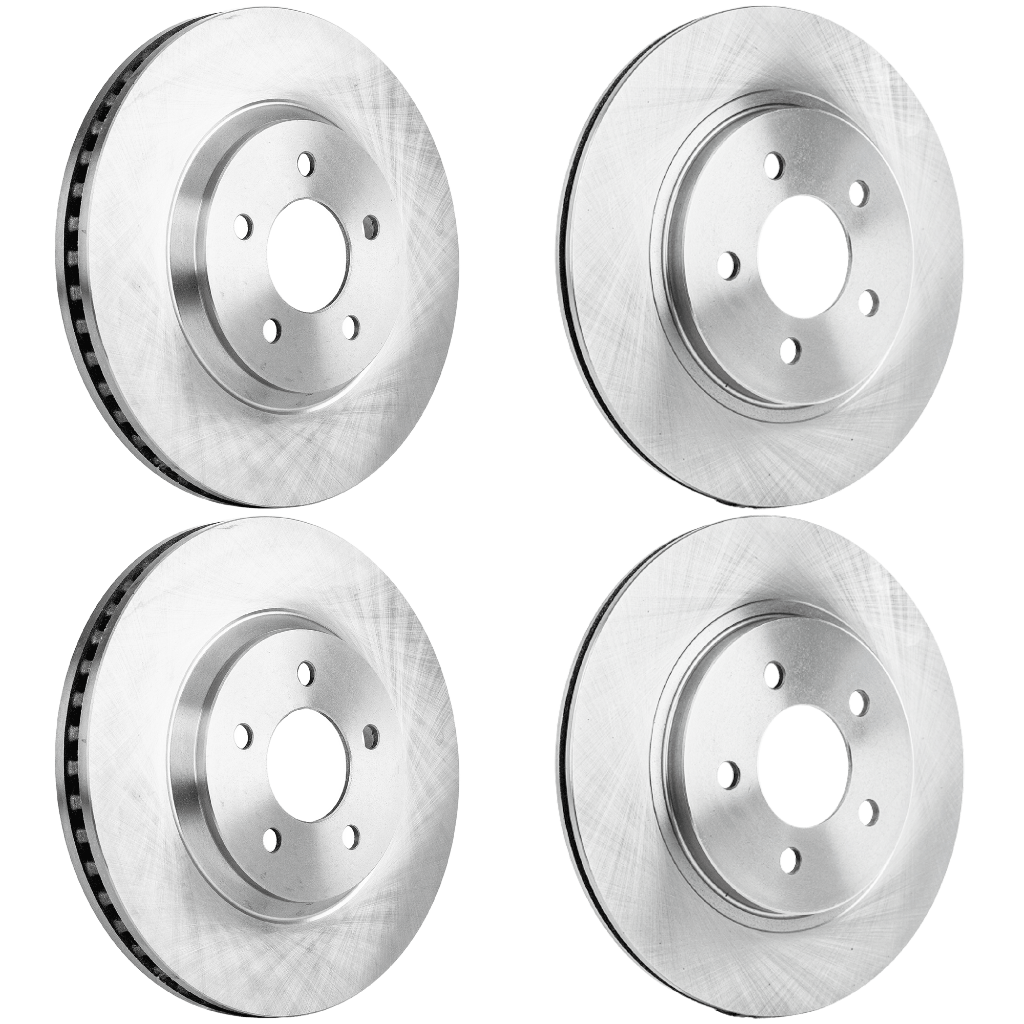 AM MUSTANG 05-14 FRONT AND REAR BRAKE DISC RH AND LH 4 Wheel Set SKU SET JF27110135-4 OEM 4R3Z1125BA DR3Z1125C 5R3Z2C026