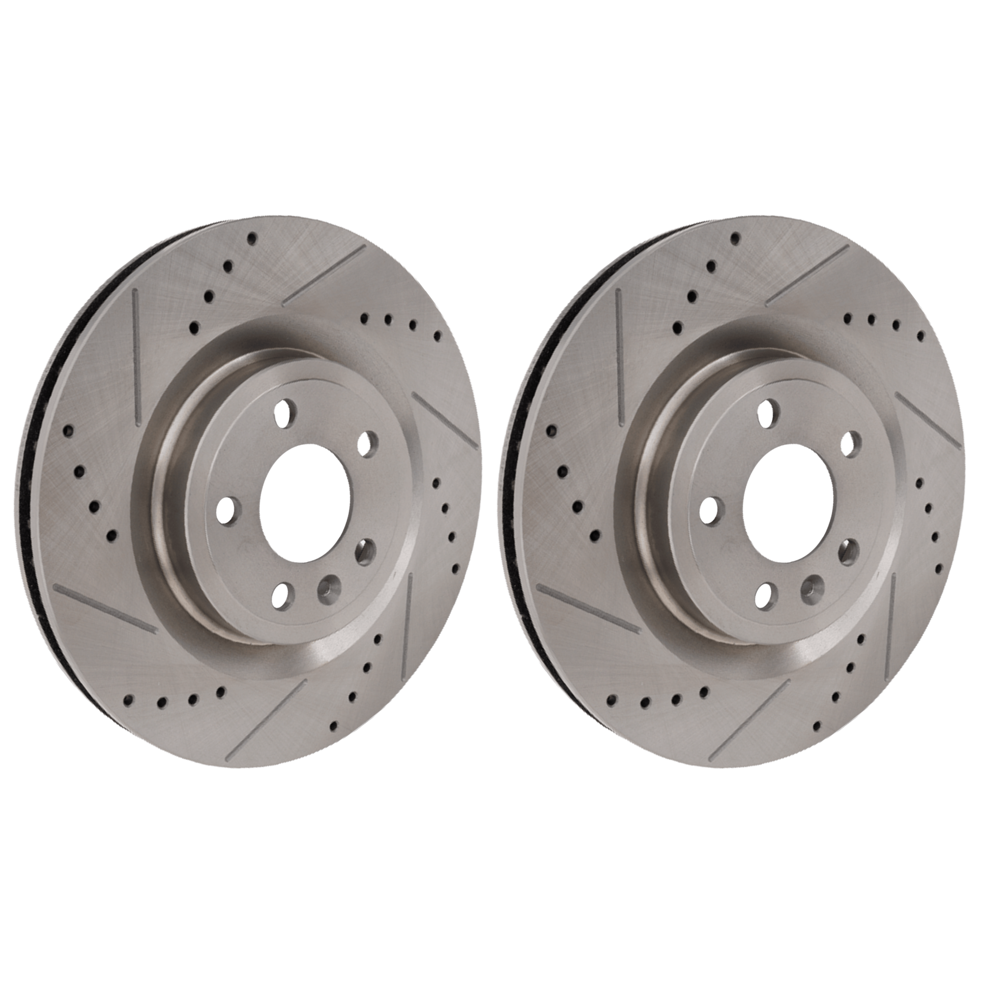 AM MUSTANG 11-14 FRONT BRAKE DISC RH AND LH Drilled and Slotted SKU SET JF27110138DRS2 OEM 42276-54175-850219-886209-6005