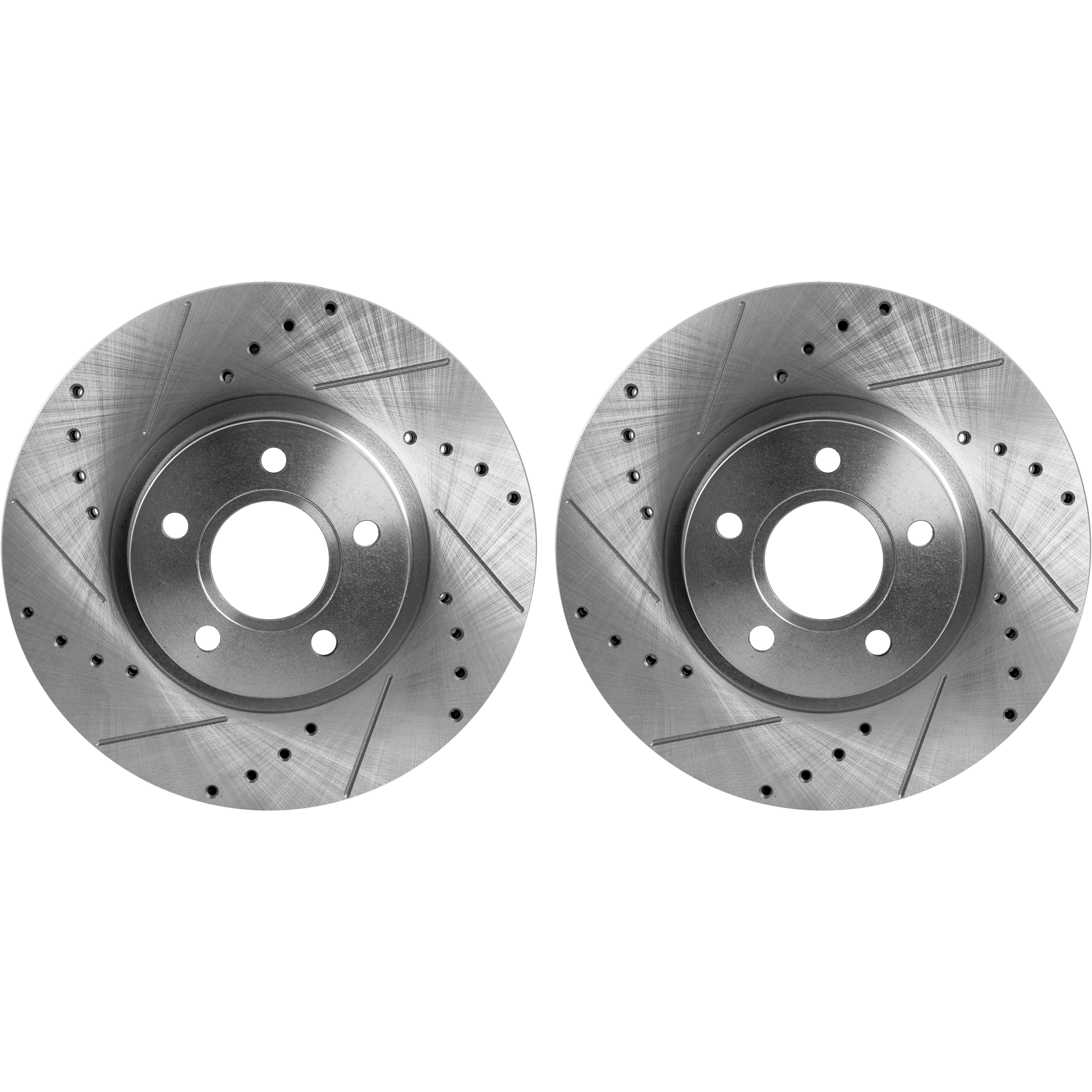 AM S40-04-11 ESCAPE 13-19 FRONT BRAKE DISC RH AND LH Drilled and Slotted SKU SET JF27110158DRS2 OEM 34364-45438-45608-850028-90070
