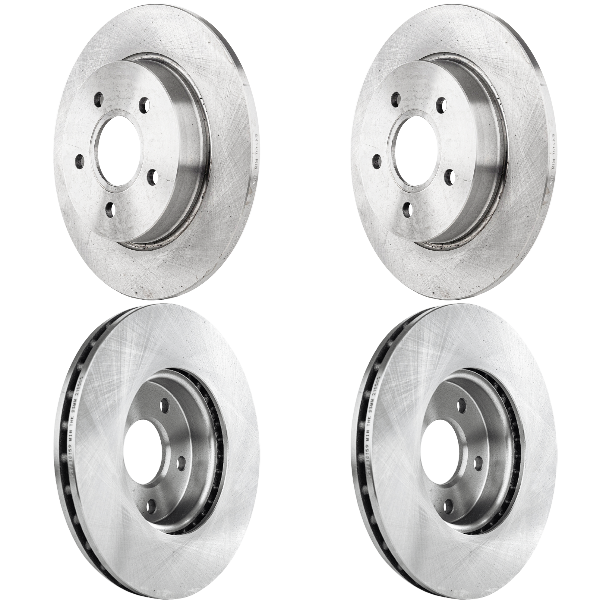 AM FOCUS 12-18 FRONT AND REAR BRAKE DISC RH AND LH 4 Wheel Set SKU SET JF27110159-4 A OEM 42280-54182-850286-901068-6005