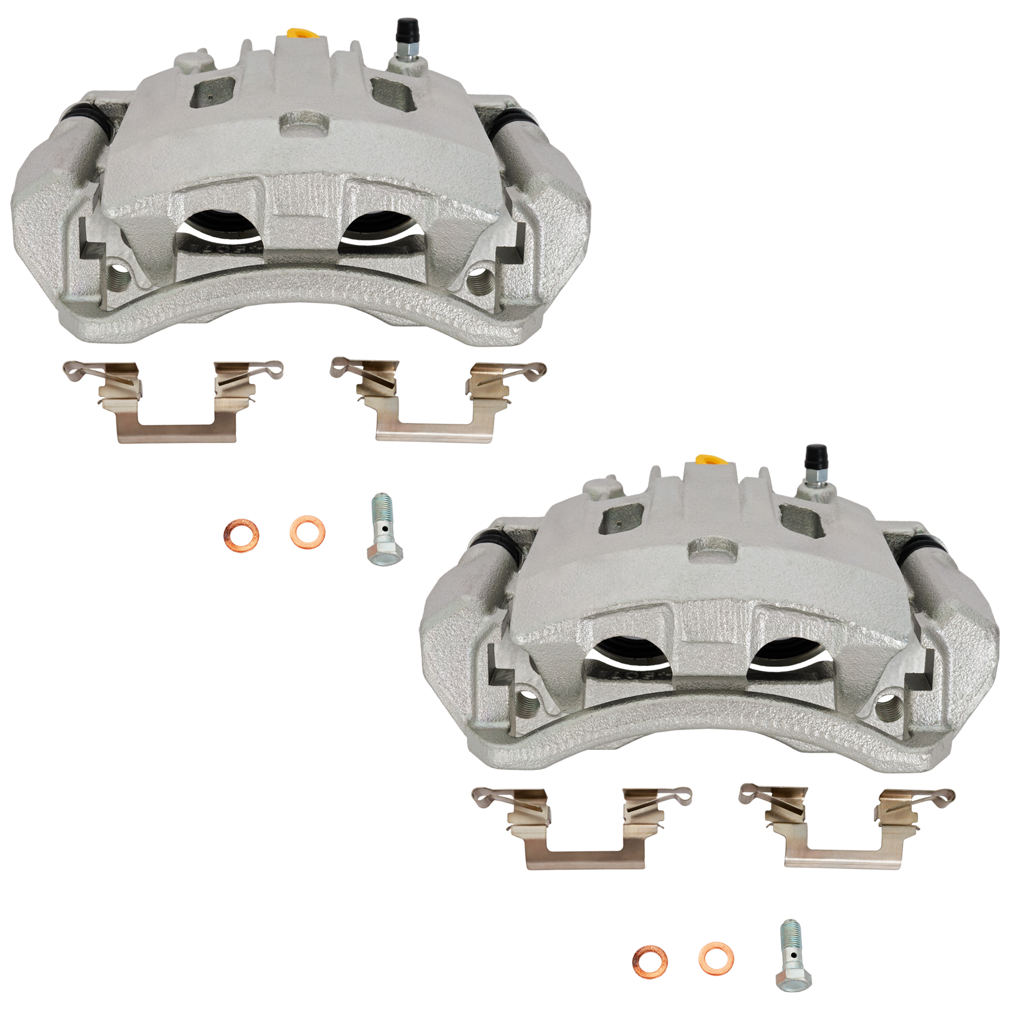 AM F 250 SUPER DUTY F 350 SUPER DUTY 99-00 REAR BRAKE CALIPER RH AND LH New Natural w o Brackets SKU SET JF27160007-2