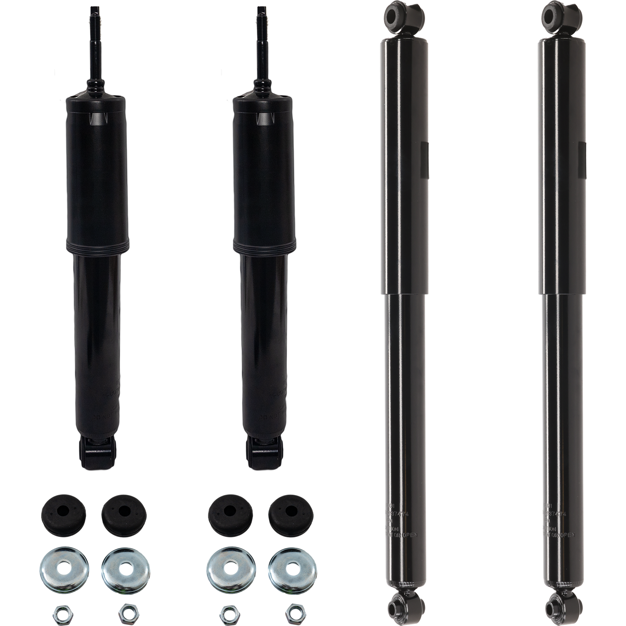 AM RANGER 89-89 FRONT AND REAR SHOCK ABSORBER RH AND LH Gas Charged Twin tube Black 4WD SKU SET JF280103 A OEM 6L5Z18125AA 6L5Z18125ACA 1L5Z1