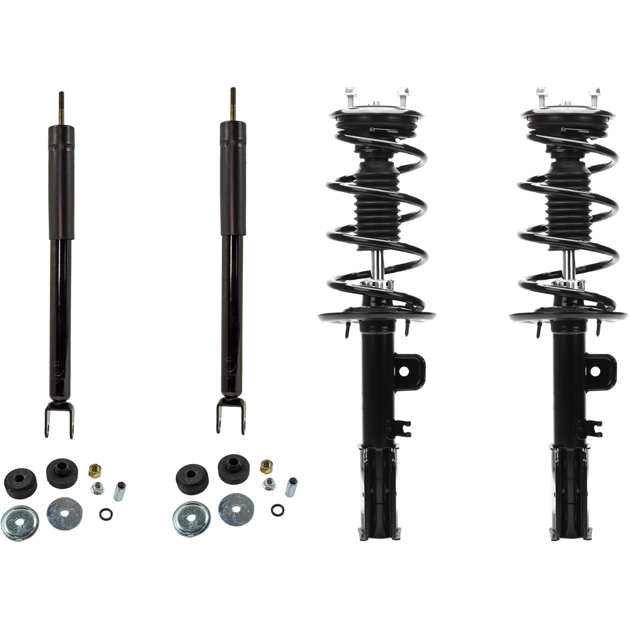 AM EXPLORER 13-19 FRONT AND REAR SHOCK AND FULLY LOADED STRUT RH AND LH Set of 4 SKU SET JF28050029-4 OEM 817151-2701594496 FB5Z18124V L