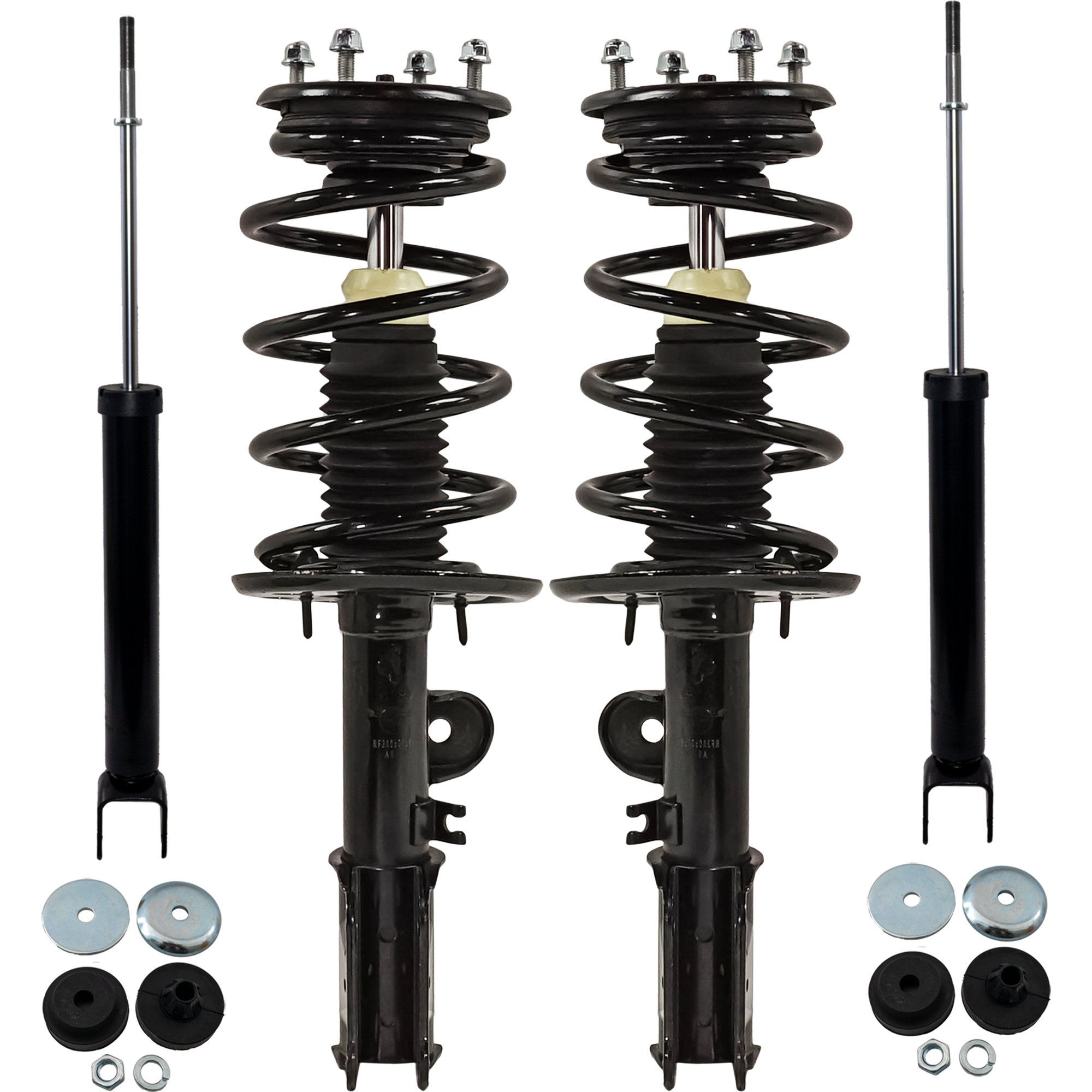 AM TAURUS 13-18 FRONT AND REAR SHOCK AND FULLY LOADED STRUT RH AND LH Set of 4 SKU SET JF28050057-4 OEM 4333489L 272653-1333489L DG1Z1