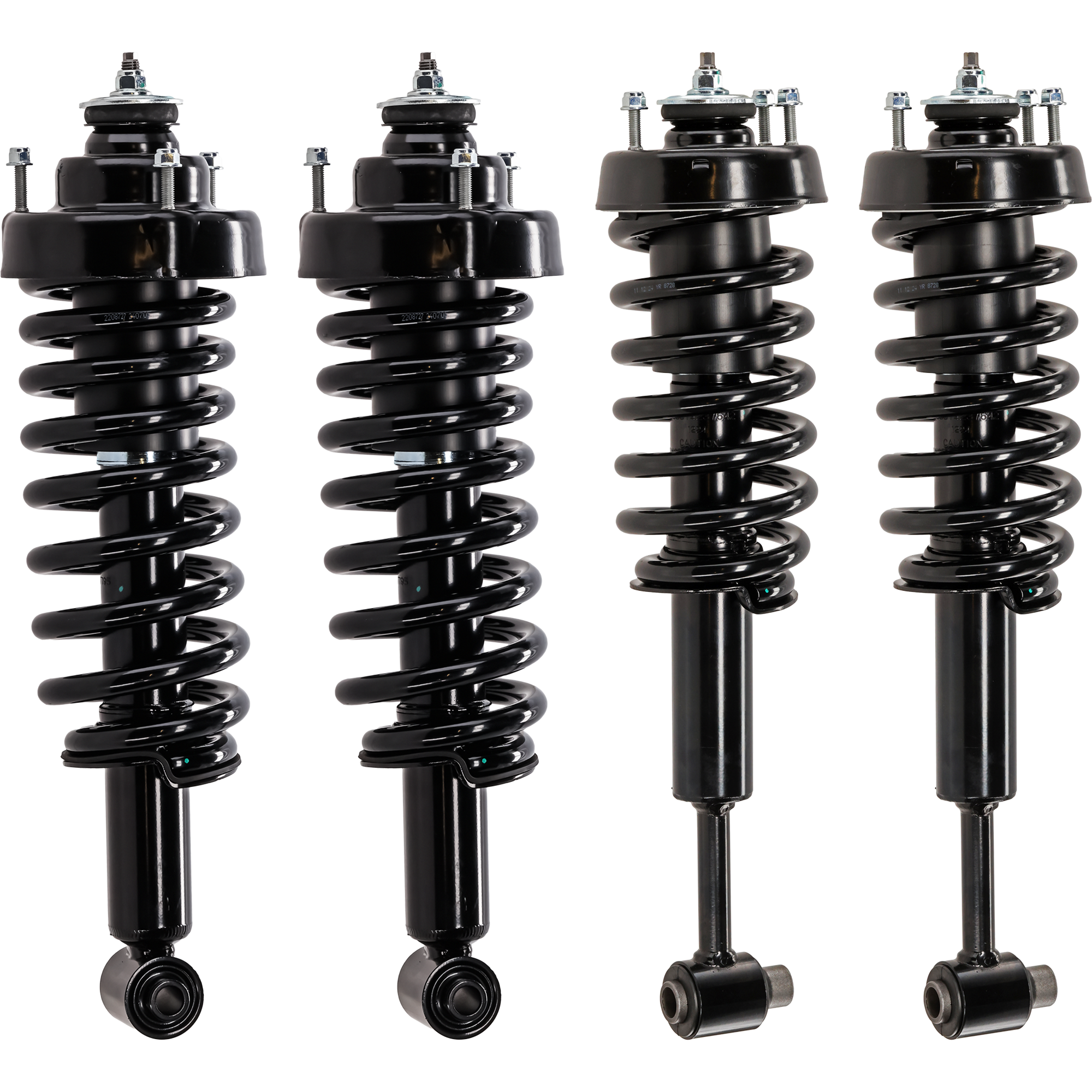 AM EXPLORER MOUNTAINEER 02-03 FRONT AND REAR FULLY LOADED STRUT RH AND LH Gas Charged Twin tube Set of 4 SKU SET JF280501-4 OEM 3U2Z18124PAA 5L2Z18125CA