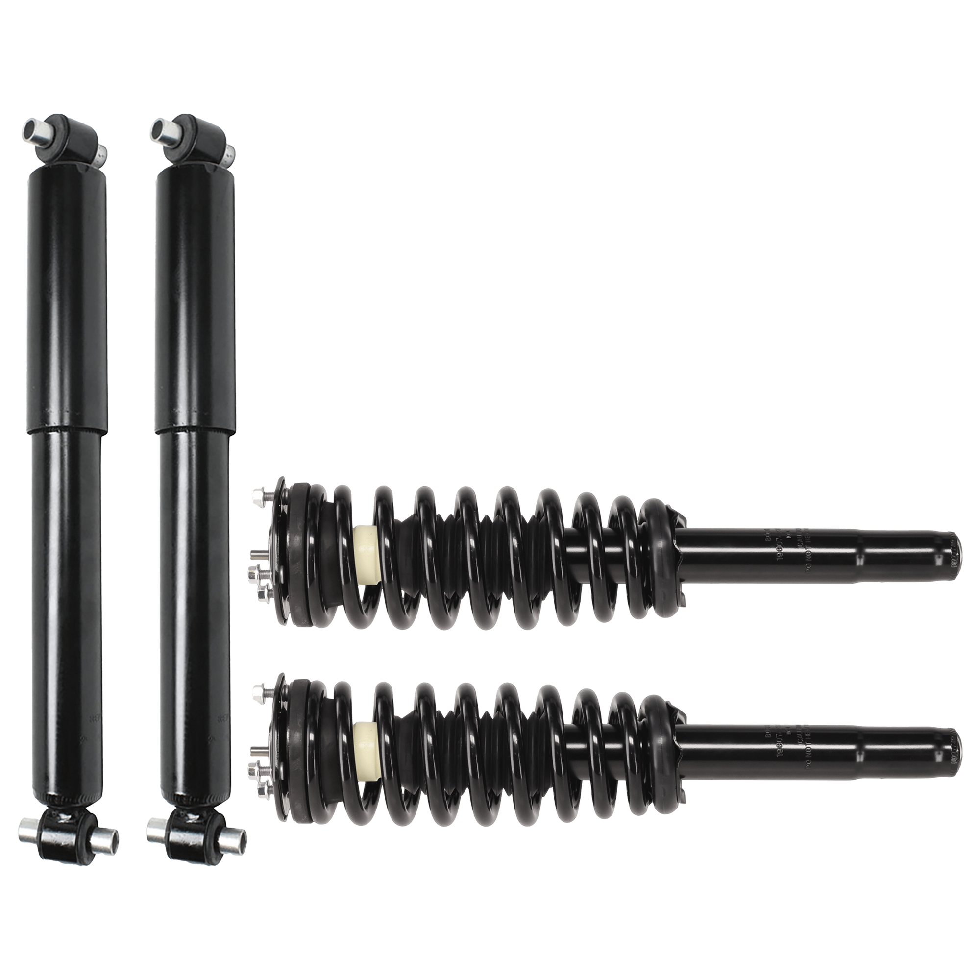 AM FUSION MKZ 10-12 FRONT AND REAR SHOCK AND FULLY LOADED STRUT RH AND LH Gas Charged Twin tube Set of 4 SKU SET JF280540-4 OEM AE5Z18124E AE5Z18125F AE5Z1812