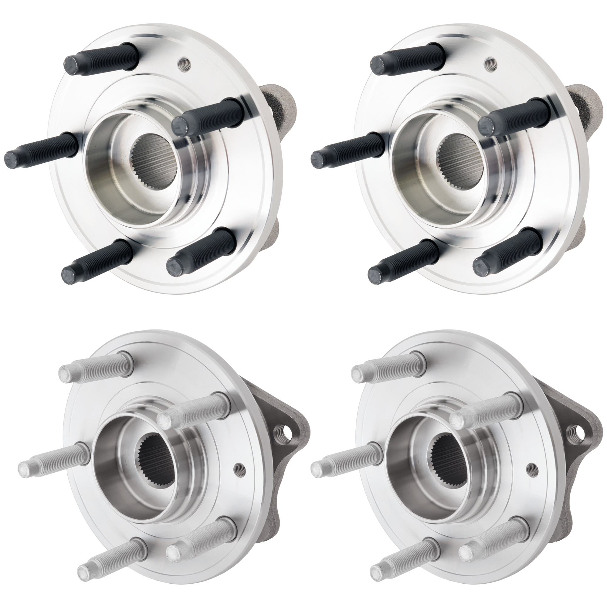 AM FIVE HUNDRED 05-07 TAURUS 08-09 FRONT AND REAR HUB ASSEMBLY RH and LH Set of 4 AWD SKU SET JF283718-4 OEM 8F9Z1104A 8F9Z1104C